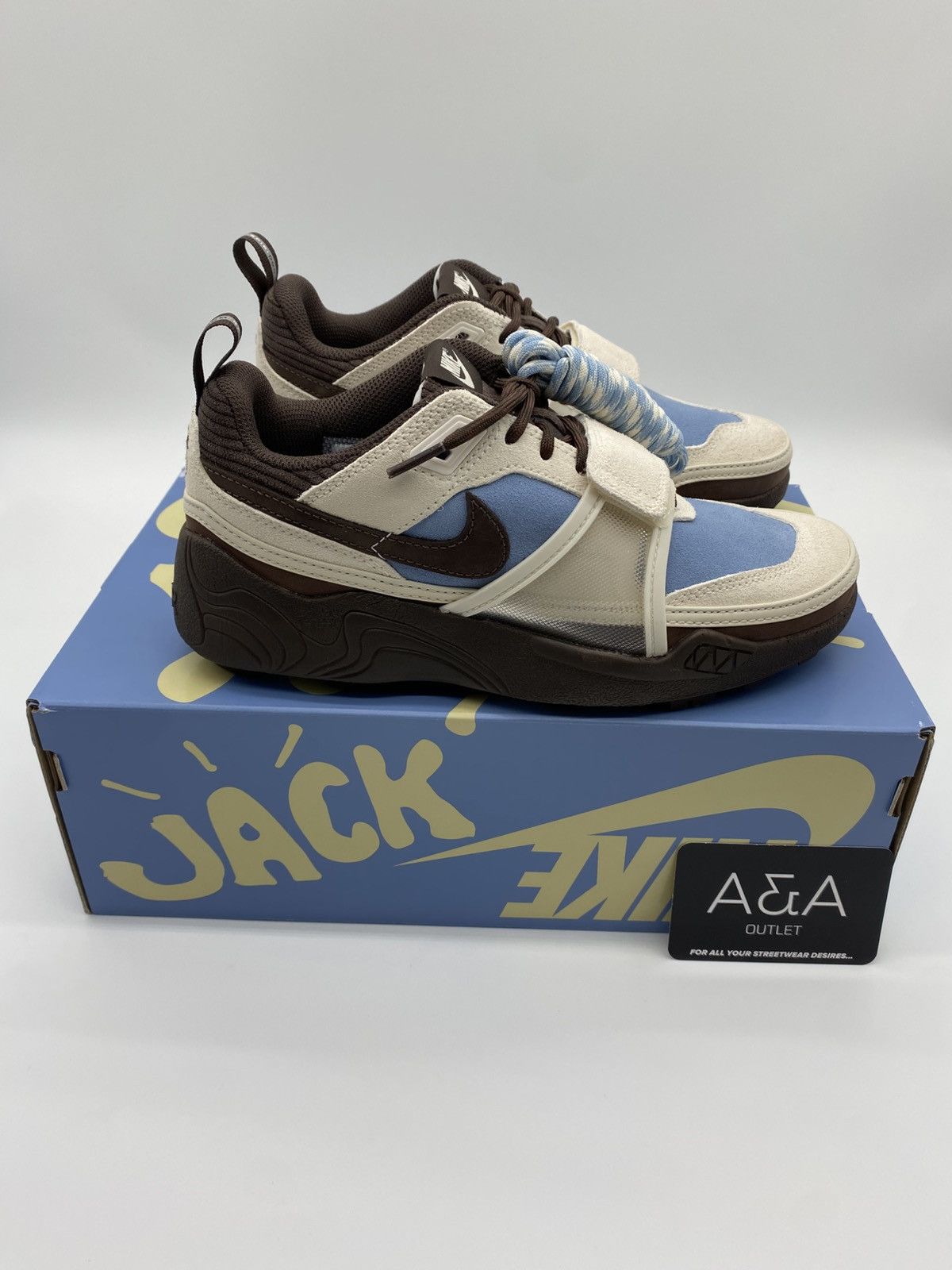 Nike × Travis Scott Nike Zoom Field Jaxx Travis Scott Leche Blue US 5.5 New Size US 5.5 / EU 38 - 1 Thumbnail
