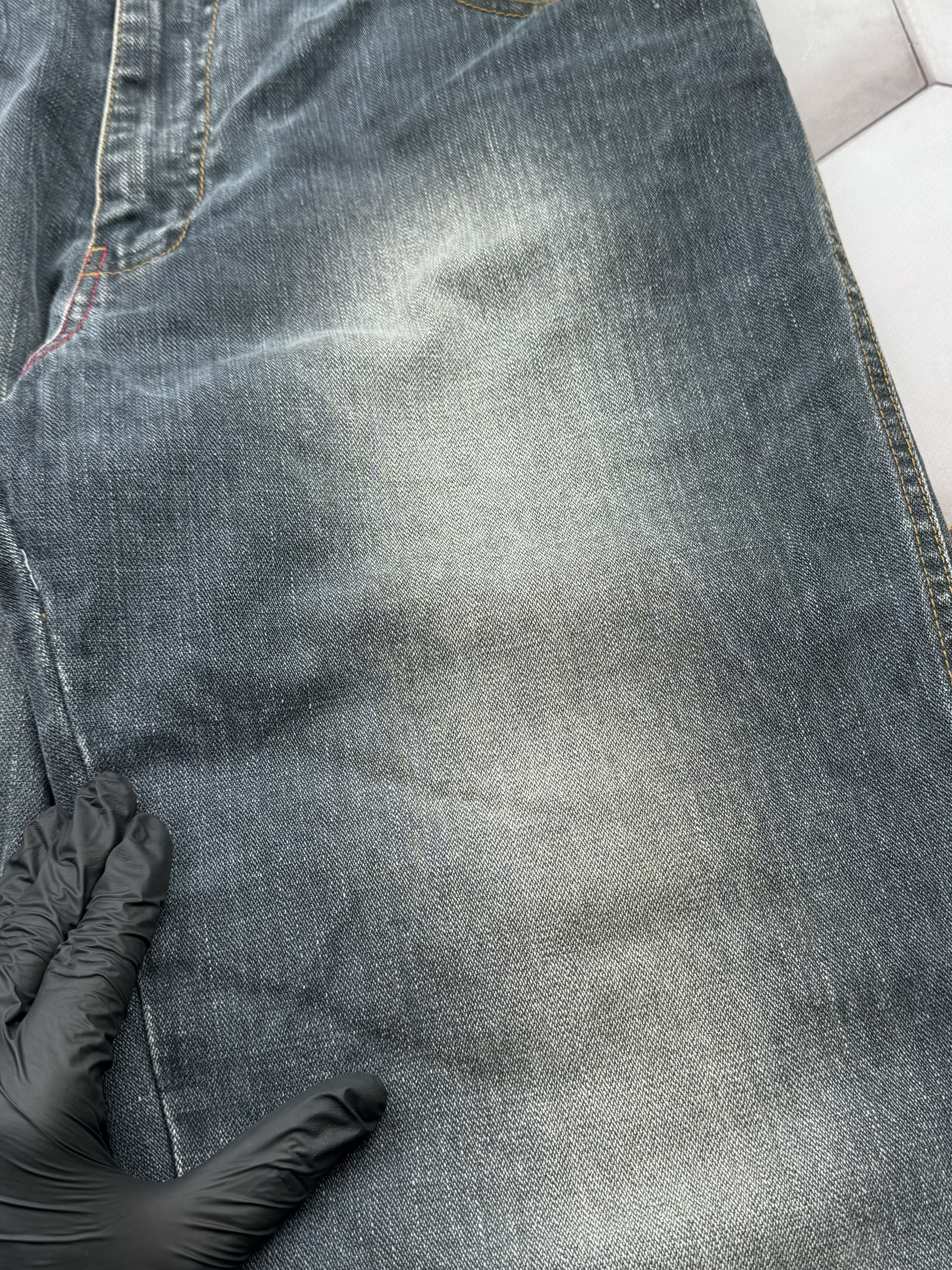 Japanese Brand Vintage Loose Fit Faded Jeans (E4) Size US 36 / EU 52 - 4 Thumbnail