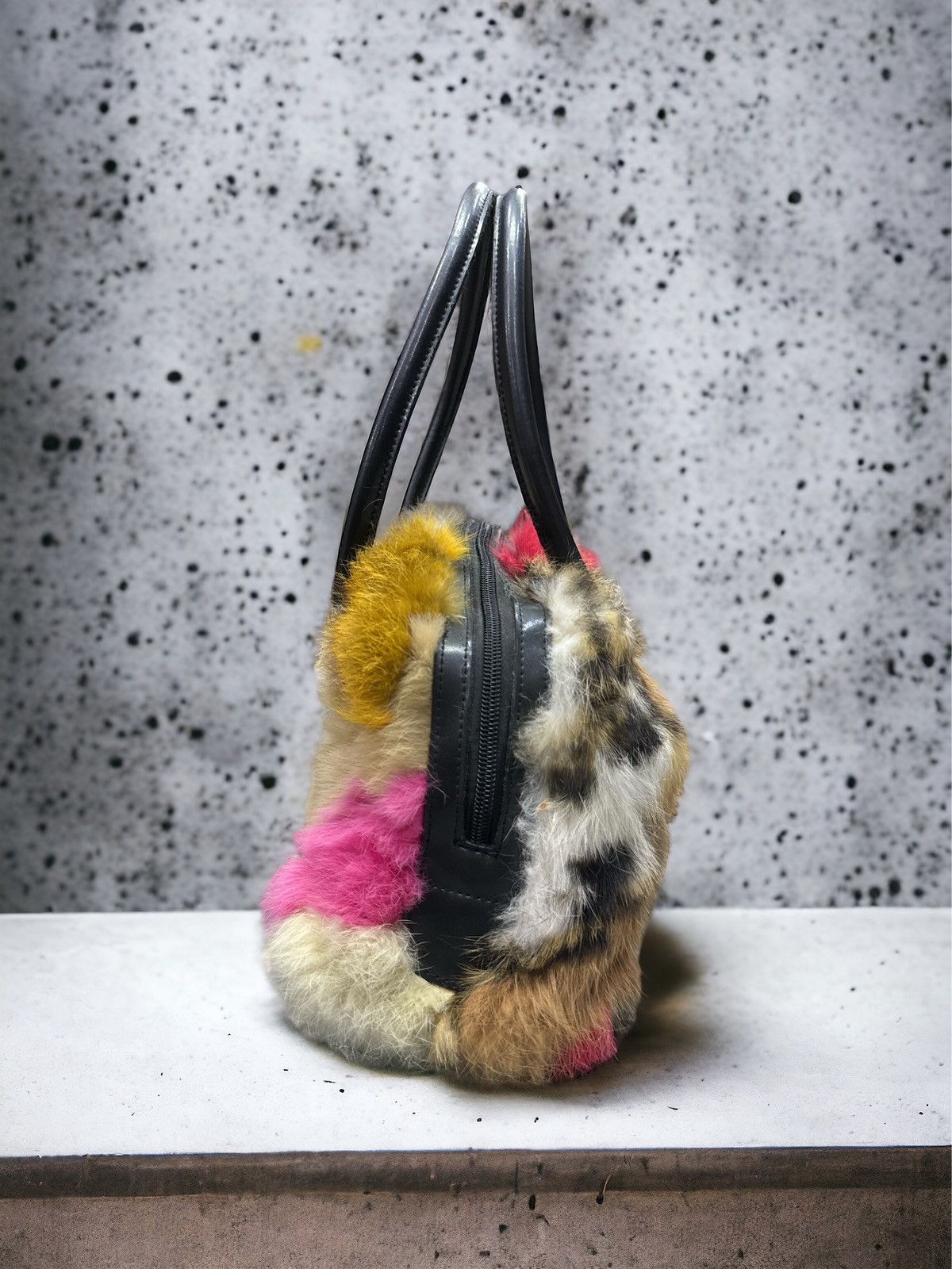 Yoshiyuki Konishi VINTAGE YOSHIYUKI KONISHI FICCE FAUX FUR LEATHER BAG Size ONE SIZE - 4 Thumbnail