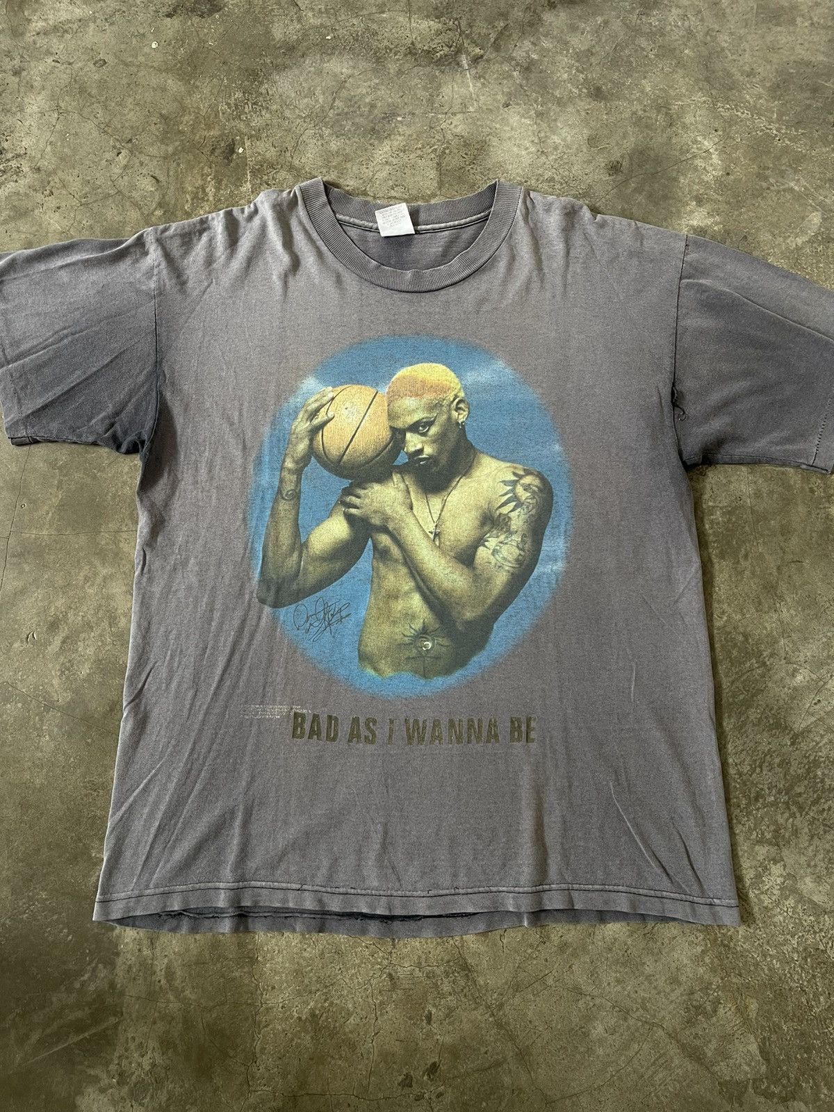 Vintage Crazy Fade Vintage 1996 Dennis Rodman Bad As I Wanna Be Size US XL / EU 56 / 4 - 9 Thumbnail