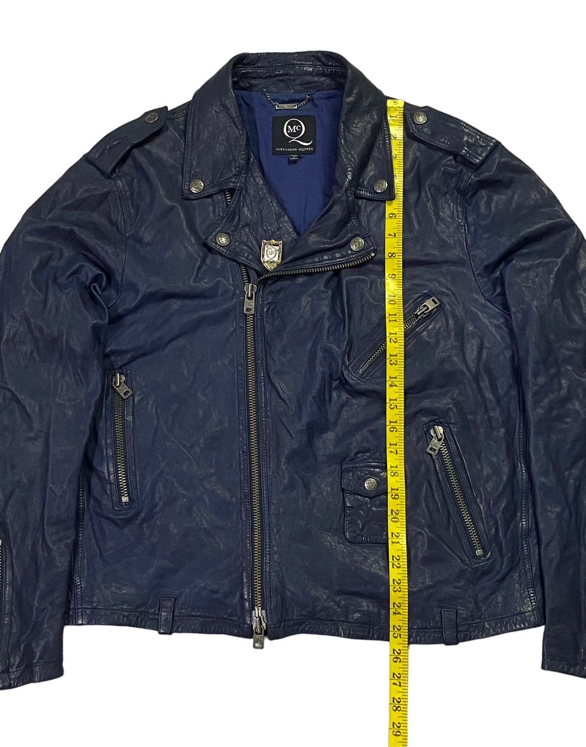 Alexander McQueen Alexander McQueen Double Coller Leather Jacket Size US XL / EU 56 / 4 - 7 Thumbnail