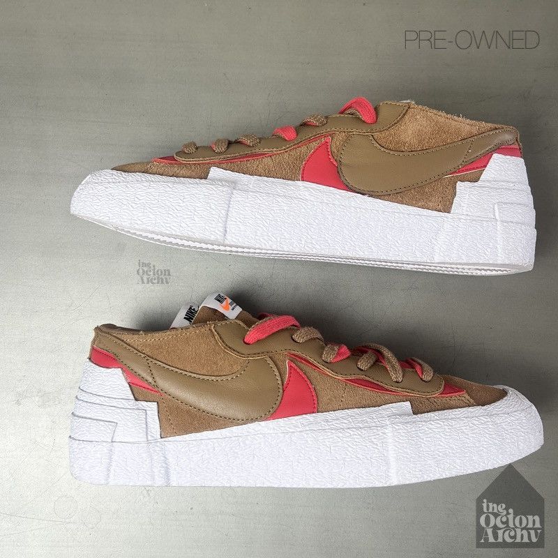 Nike × Sacai Nike x Sacai Blazer Low 'British Tan' DD1877-200 Size US 10.5 / EU 43-44 - 6 Thumbnail