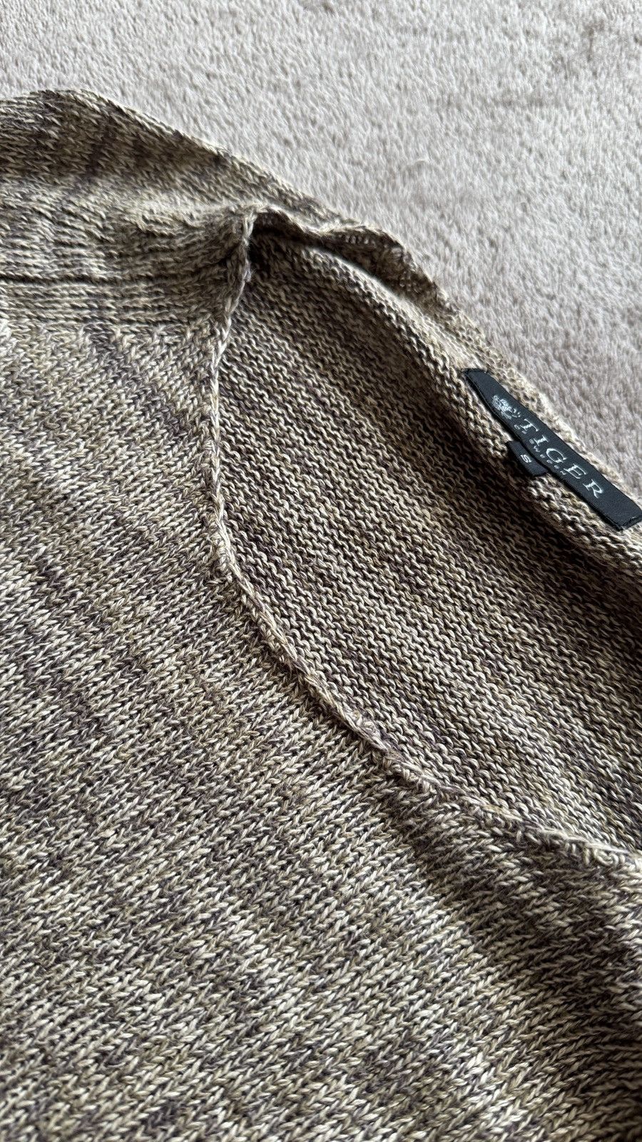 If Six Was Nine Archive Helmut Lang LGB Style Linen Knit Raw Hem Jumper Size US S / EU 44-46 / 1 - 2 Thumbnail