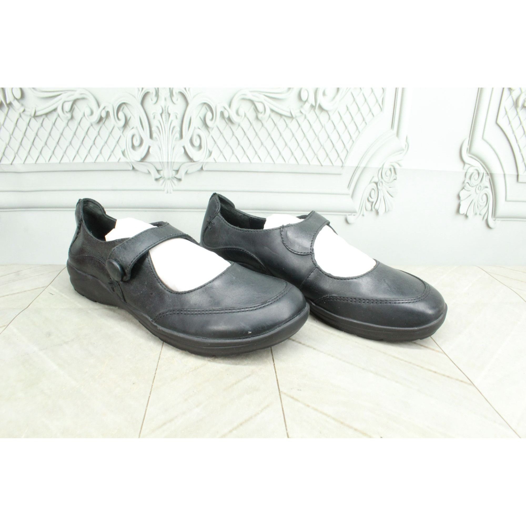 Leather LL Bean Women's Hook & Loop Mary Jane Flat Shoes Size US 6.5 / IT 36.5 - 4 Thumbnail