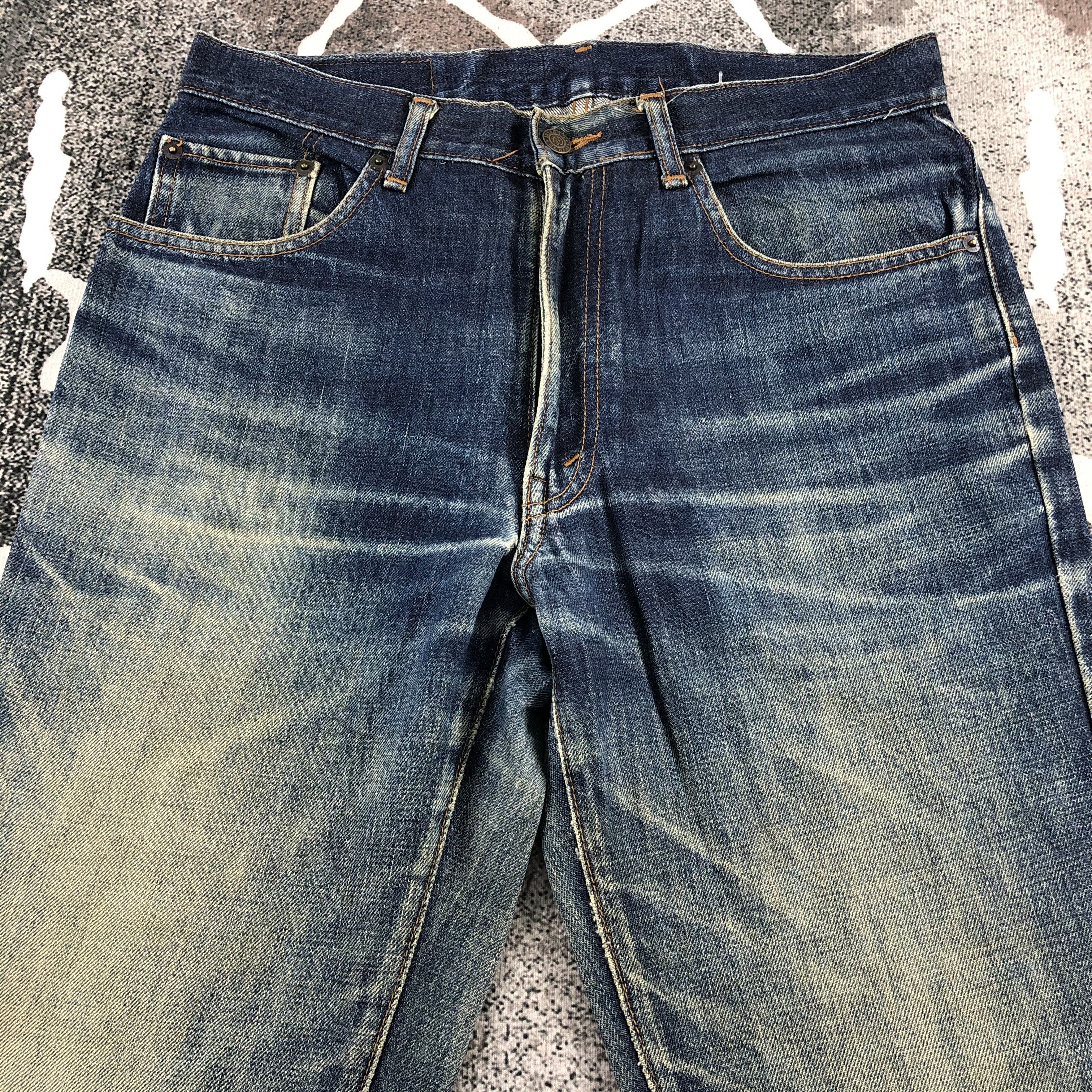 Japanese Brand Vintage GL Heart Jeans Rusty Wash Denim KJ736 Size US 32 / EU 48 - 3 Thumbnail