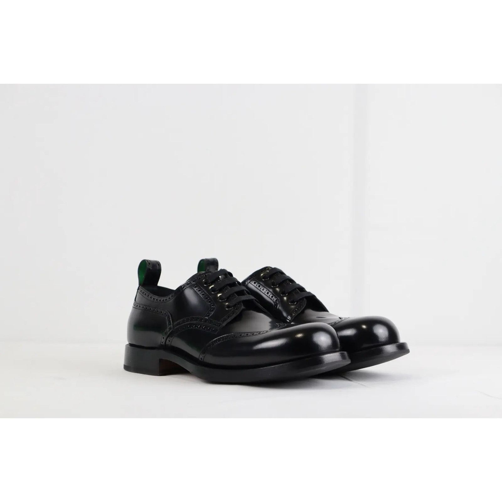Bottega Veneta o1rshd Lace Up Leather Boots in Gloss Vinyl in Black 43 Size US 10 / EU 43 - 1 Thumbnail
