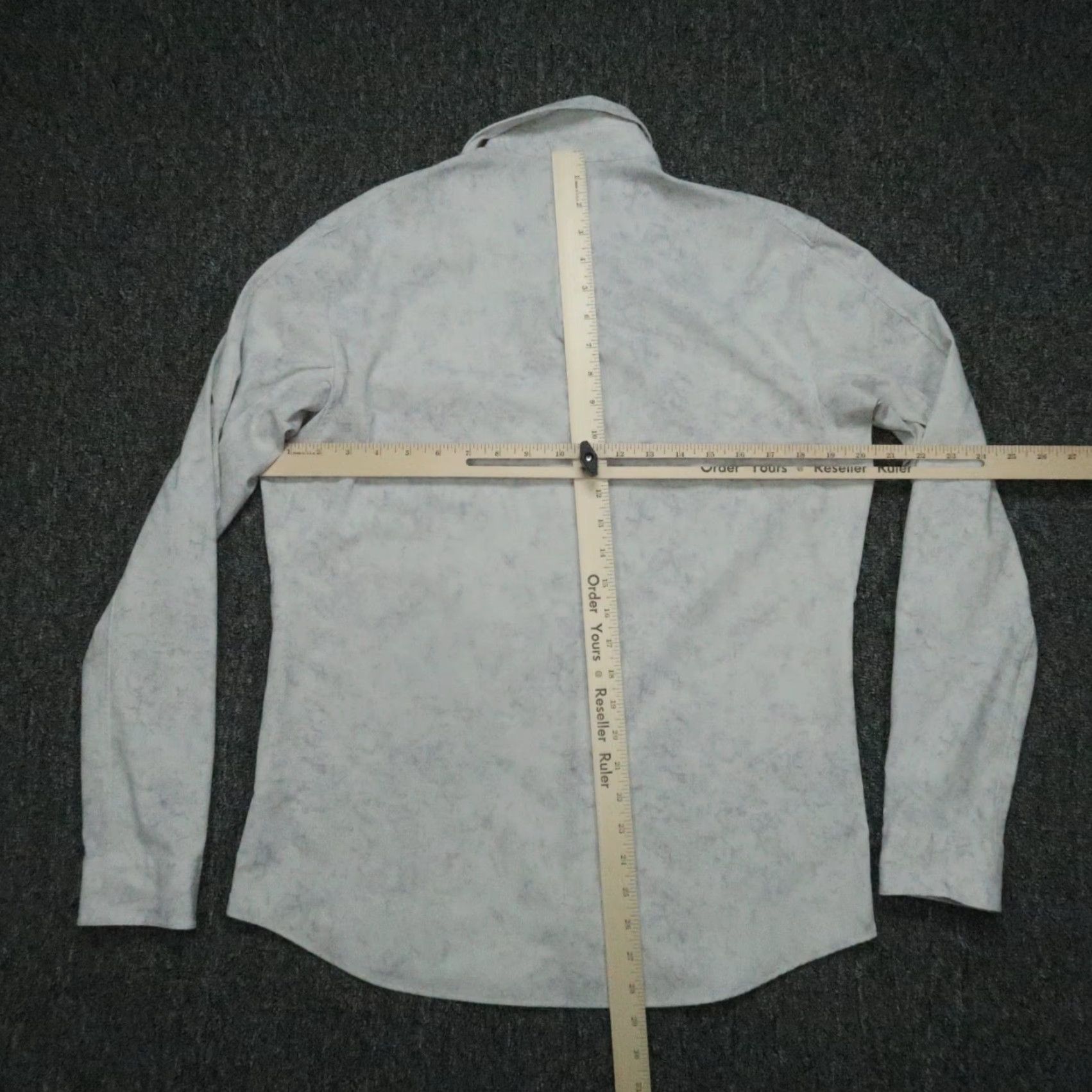Lululemon Lululemon Shirt Men Medium White Gray Airing Easy Performance Long Sleeve Button Shirt Size US M / EU 48-50 / 2 - 5 Thumbnail