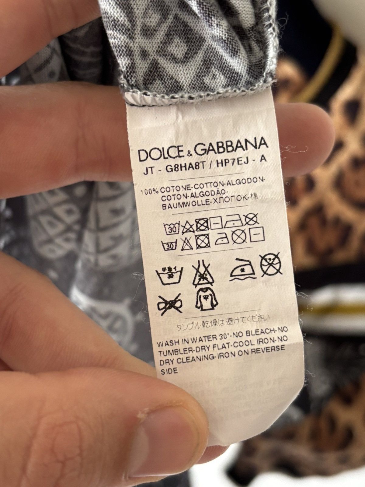 Dolce & Gabbana Dolce Gabbana Leopard Tshirt Size US L / EU 52-54 / 3 - 6 Thumbnail