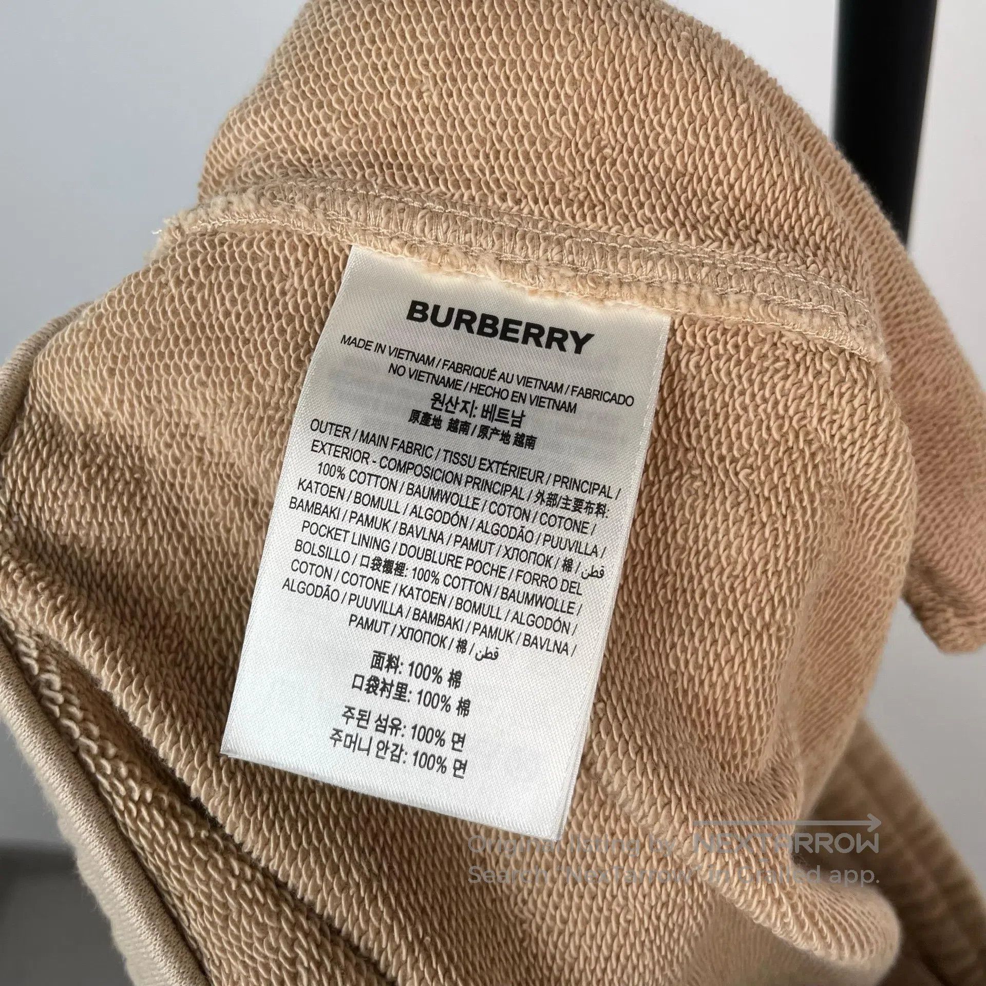 Burberry Burberry size XL Khaki Embroidered Letter Logo Warhorse Lo Size US 27 - 7 Thumbnail