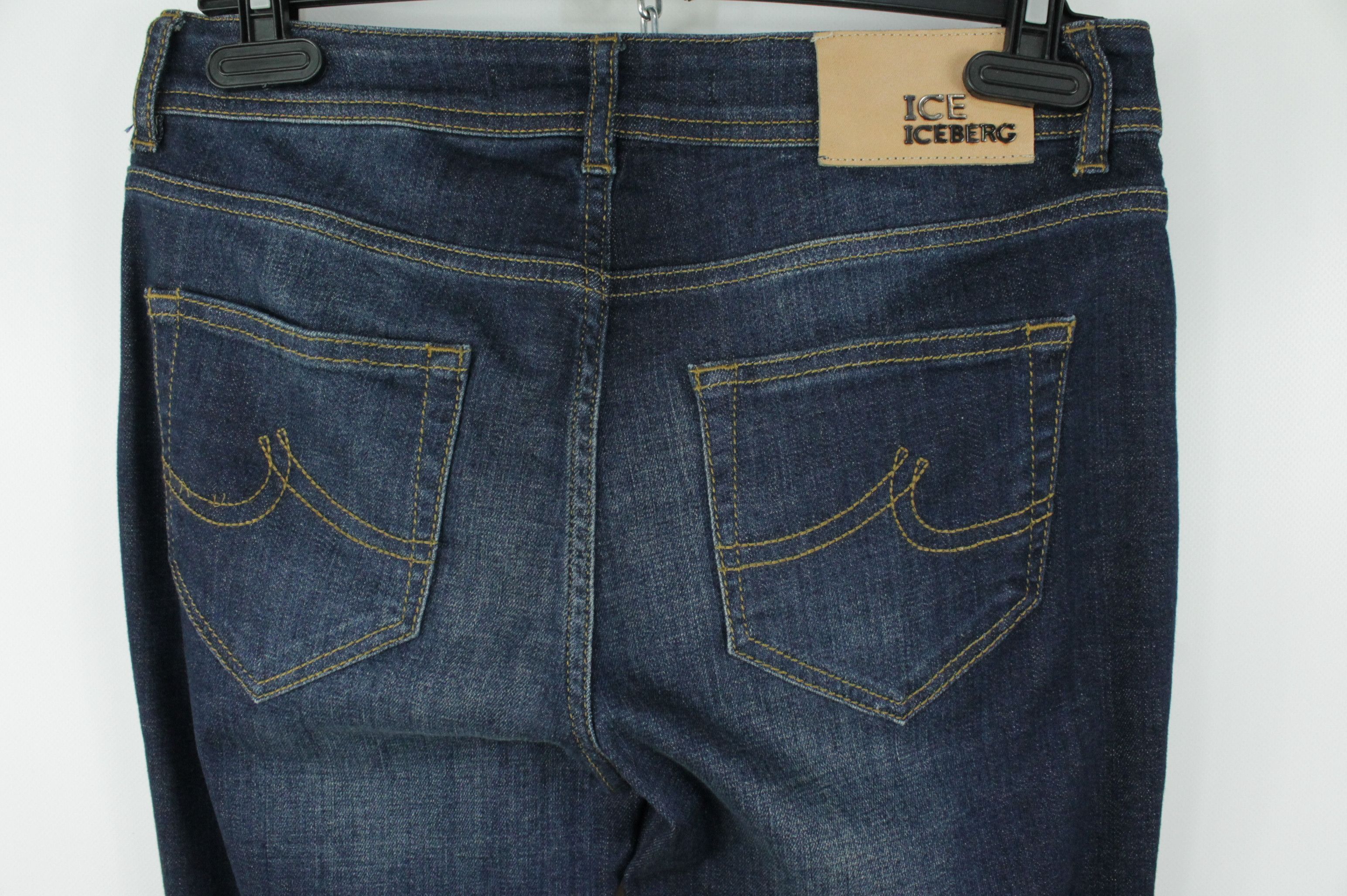 Designer × Iceberg Iceberg Shanghai 27 Slim Fit Blue Women's Jeans Size 29" - 10 Thumbnail