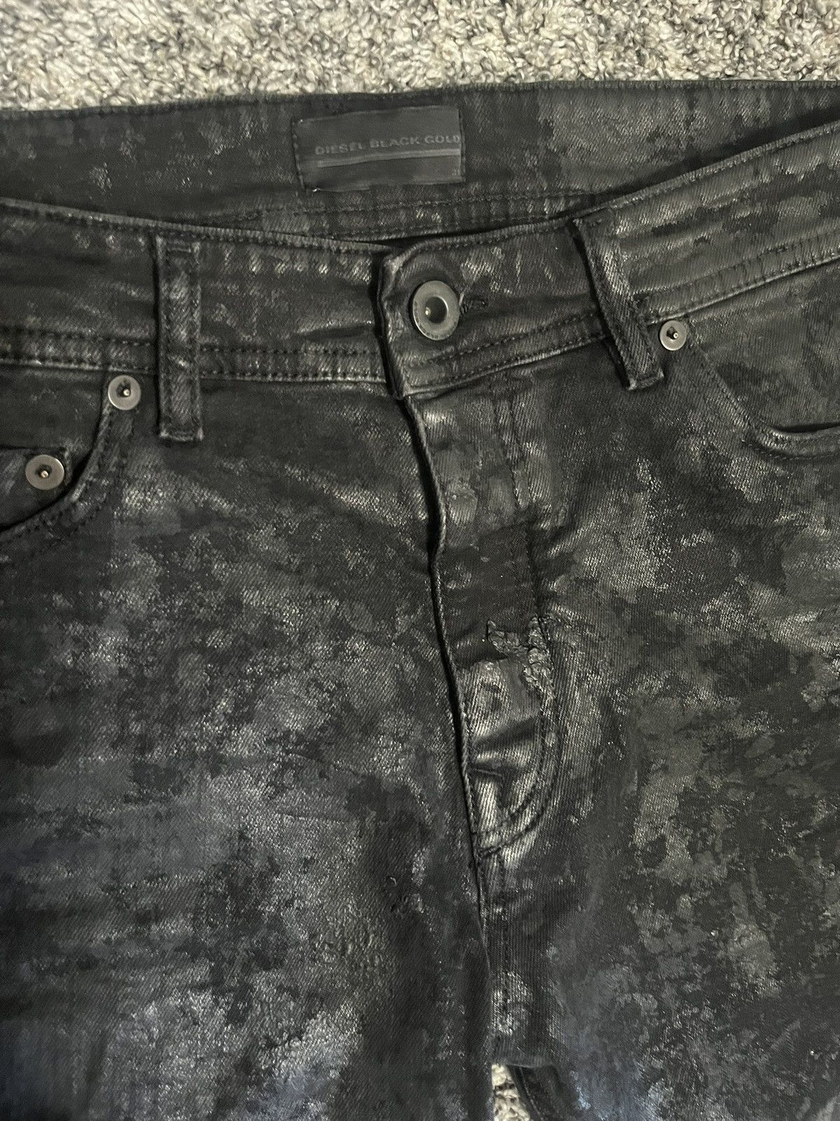 Diesel Black Gold Diesel black gold waxed gradient denim Size US 31 - 3 Thumbnail