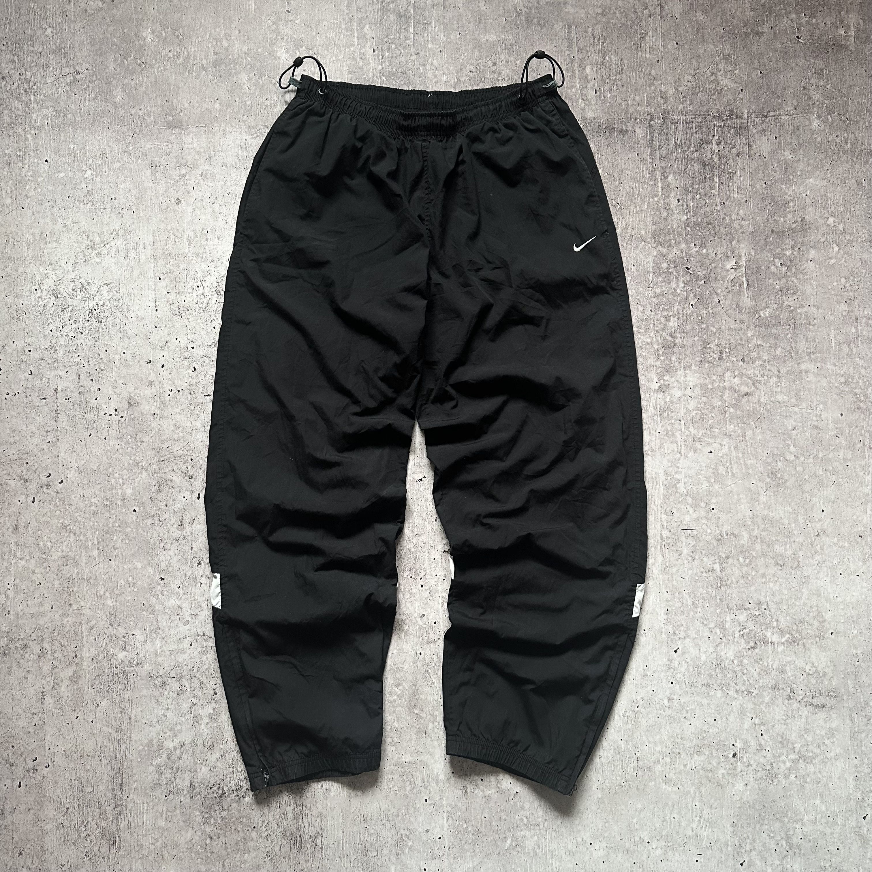 Nike × Vintage Nike y2k Vintage Big Logo Nylon Drill Track Swoosh Pants Size US 36 / EU 52 - 3 Thumbnail