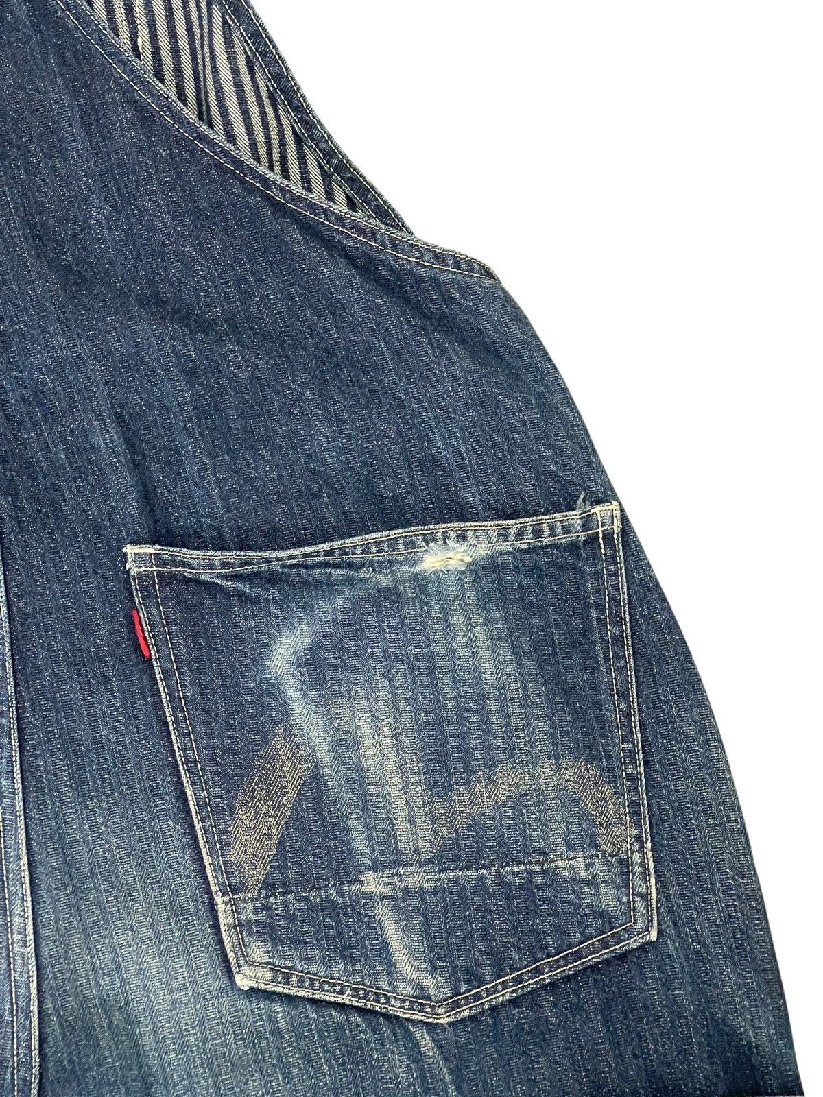 Evisu Rare Vtg 90s Evisu Overalls Denim Workwear 2🟦5 Size US 35 - 14 Thumbnail