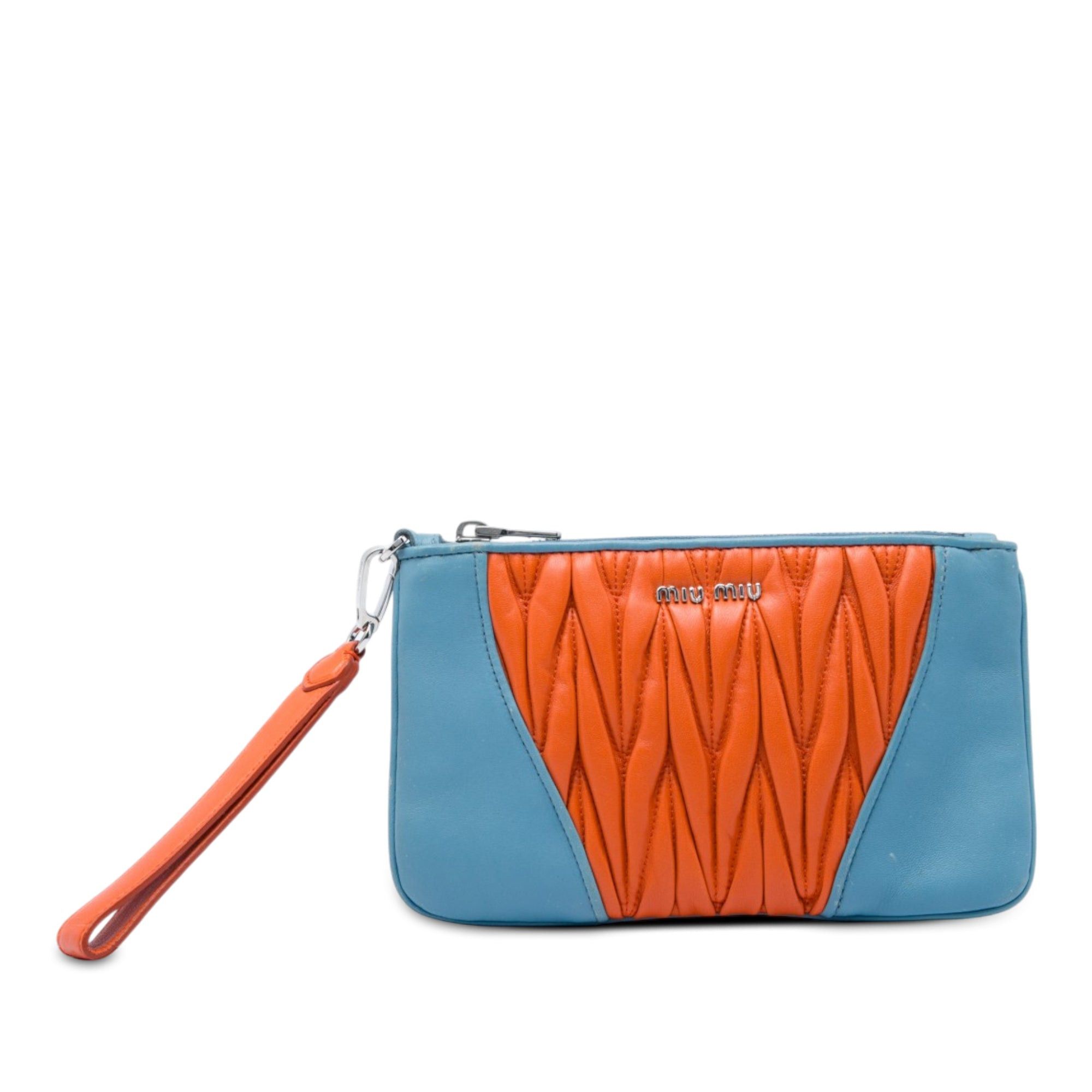 Miu Miu Bicolor Matelasse Nappa Clutch Size ONE SIZE - 1 Thumbnail