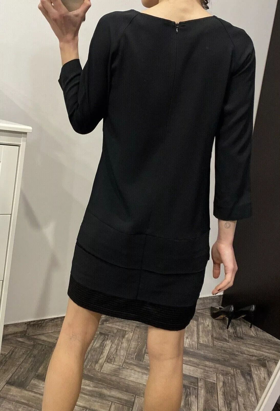 See by Chloe See By Chloe Black Dress Acetate Womens Viscose Size S UK8 Size S / US 4 / IT 40 - 7 Thumbnail