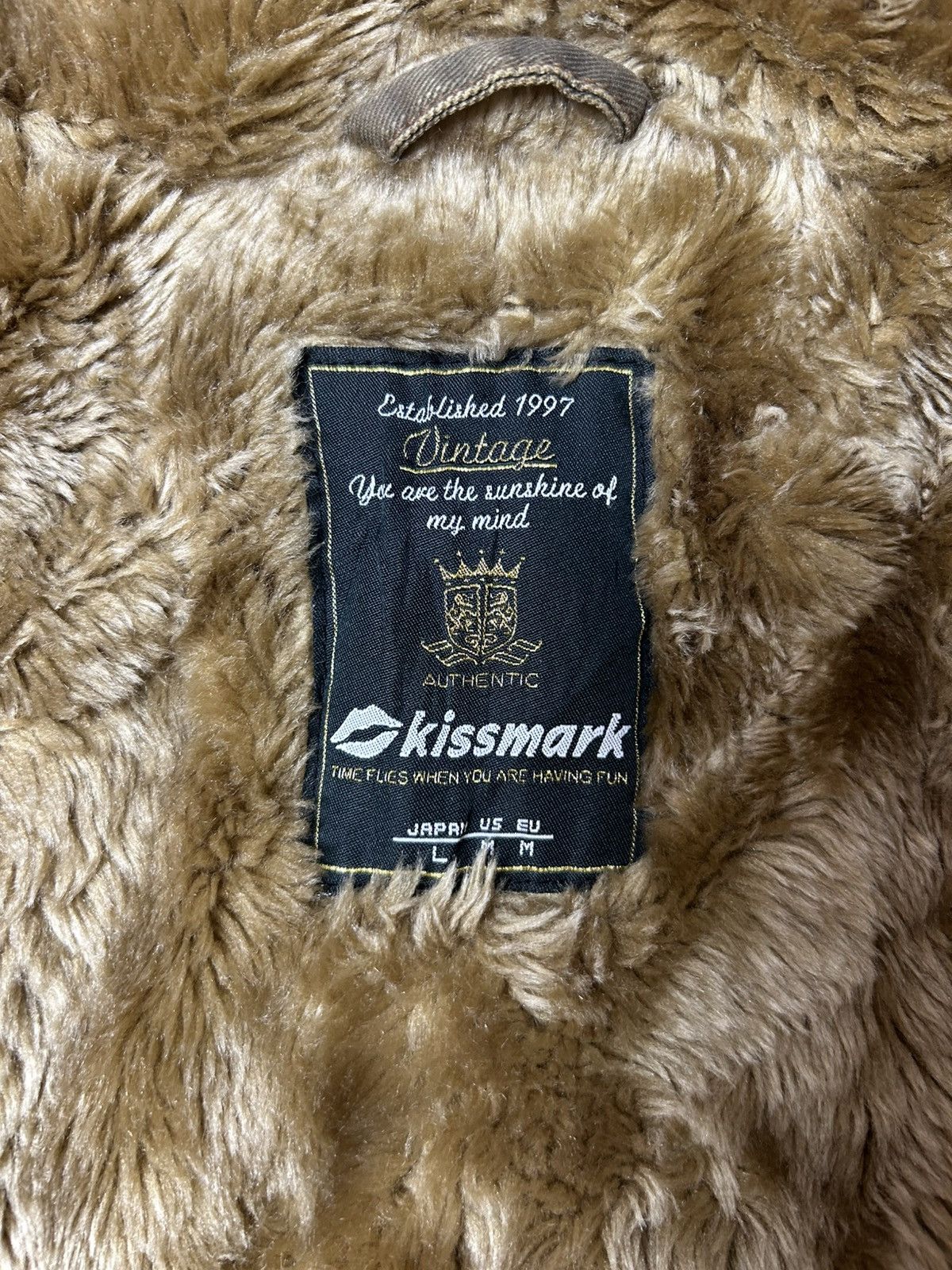 Japanese Brand × Vintage KISSMARK VINTAGE FAUX FUR LINING JACKET Size US M / EU 48-50 / 2 - 6 Thumbnail