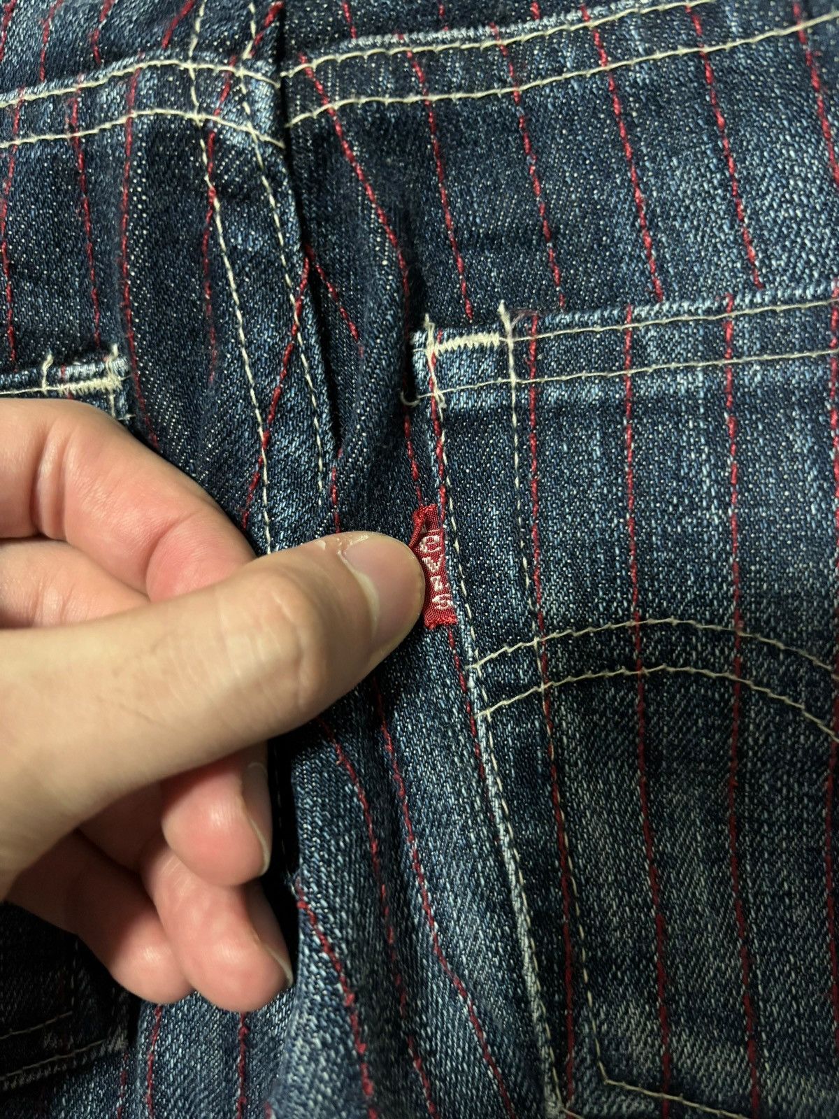Levi's Archived Levi’s Redloop Made in Japan Pinstripe Denim Size US 30 / EU 46 - 11 Thumbnail