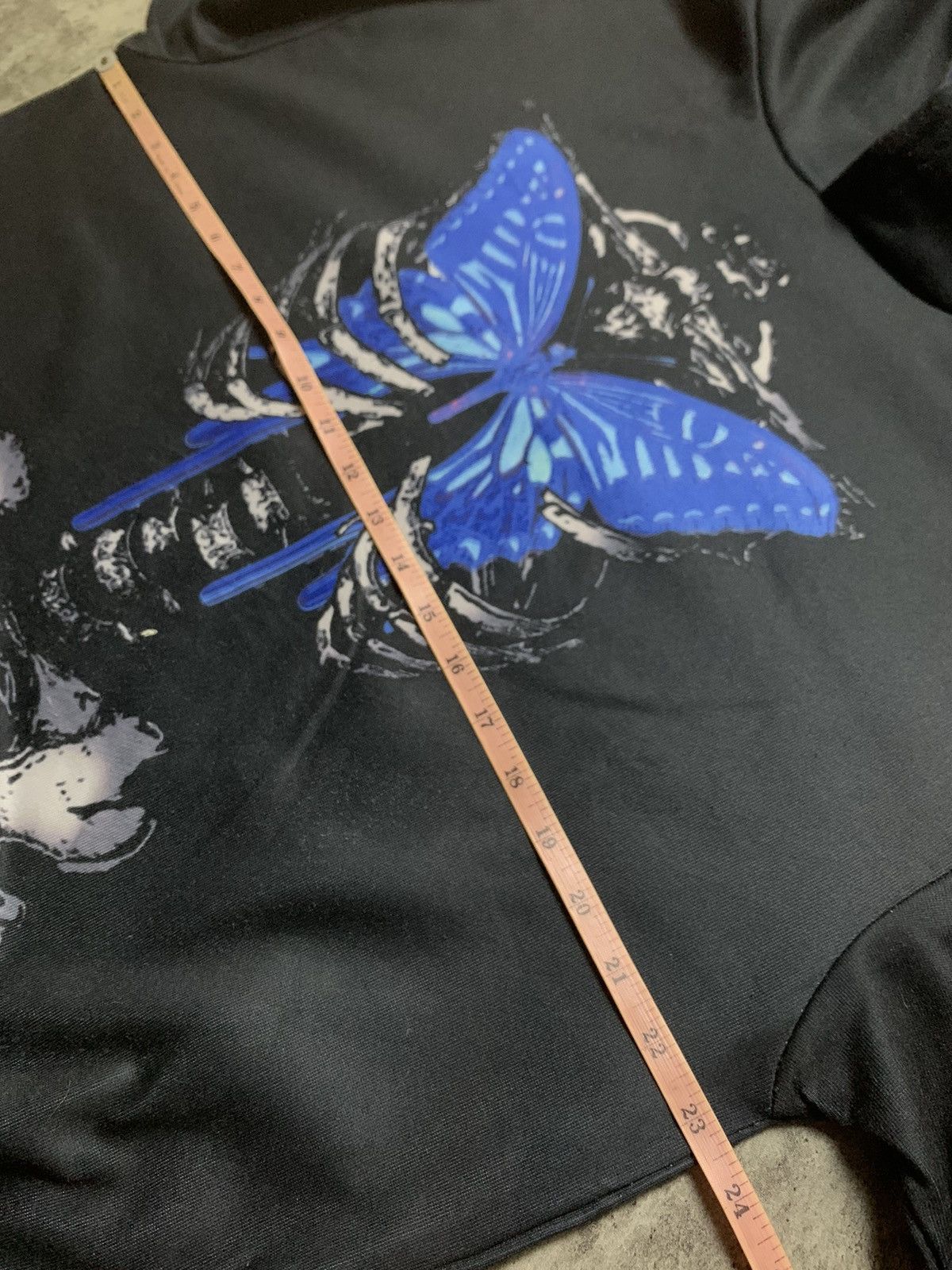 Japanese Brand Acdc Rag X Ray Skull Bones Psychedelic Butterfly Vkei Style Size ONE SIZE - 12 Thumbnail