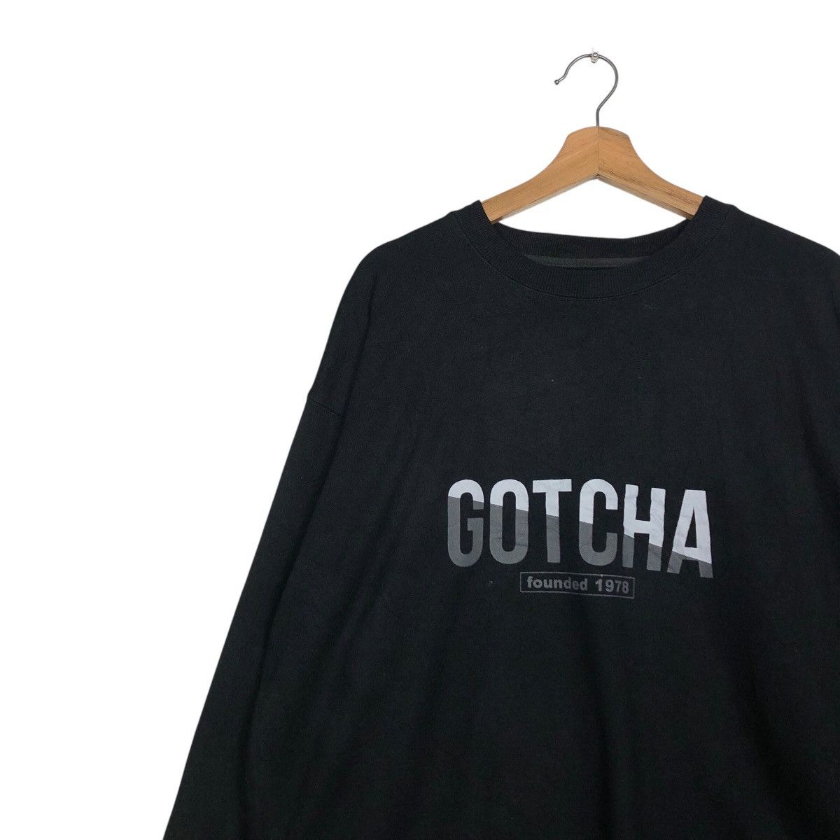 Gotcha × Japanese Brand 📌Vintage Sweatshirt Gotcha Big Logo Design Over Print Size US XL / EU 56 / 4 - 8 Thumbnail