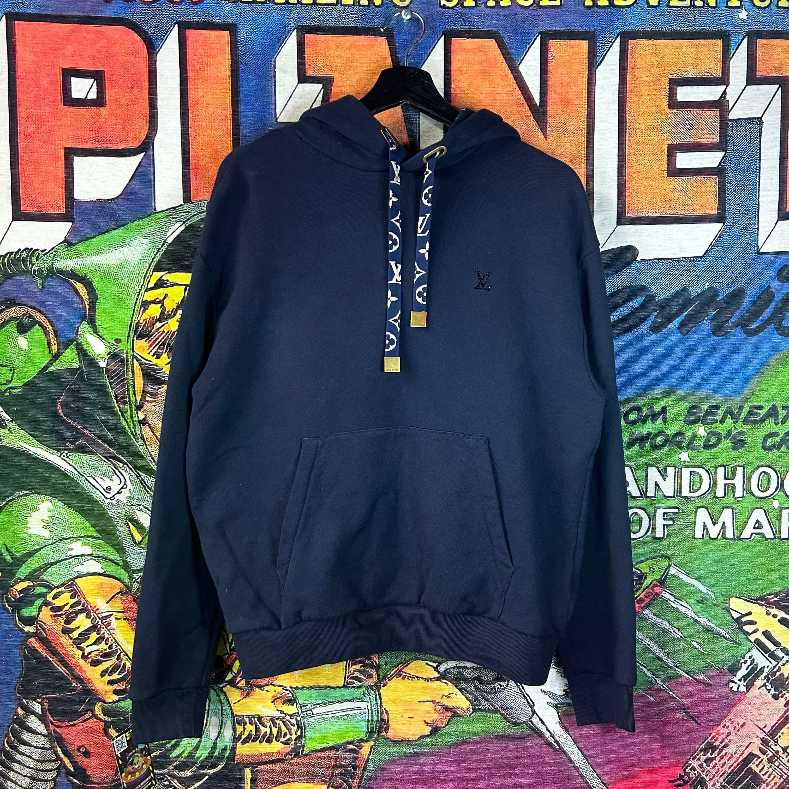 Louis Vuitton Louis Vuitton Navy Monogram Hoodie Size Small Size US S / EU 44-46 / 1 - 1 Thumbnail