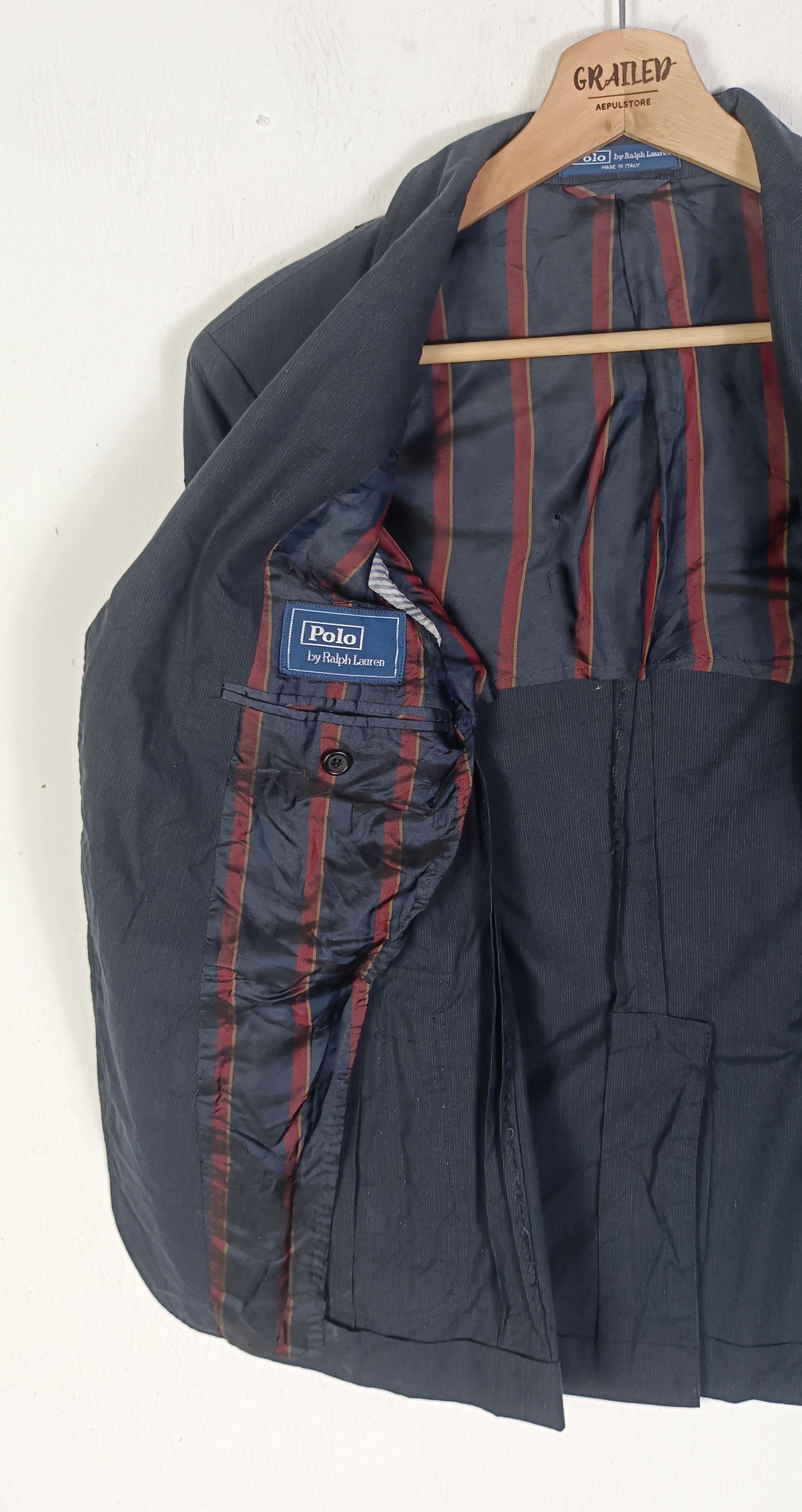 Polo Ralph Lauren Vintage Polo Ralph Lauren Suits Italy Designer Size 38S - 8 Thumbnail