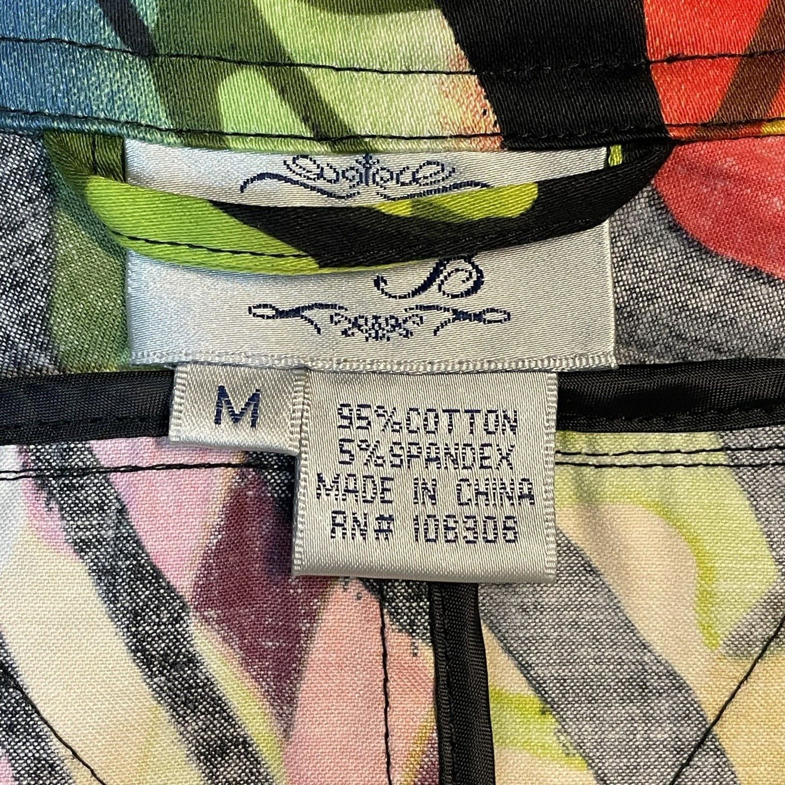 Other JUST B Women's Jacket MEDIUM Rainbow Tiger Stripe 3/4 Sleeve Size M / US 6-8 / IT 42-44 - 10 Thumbnail