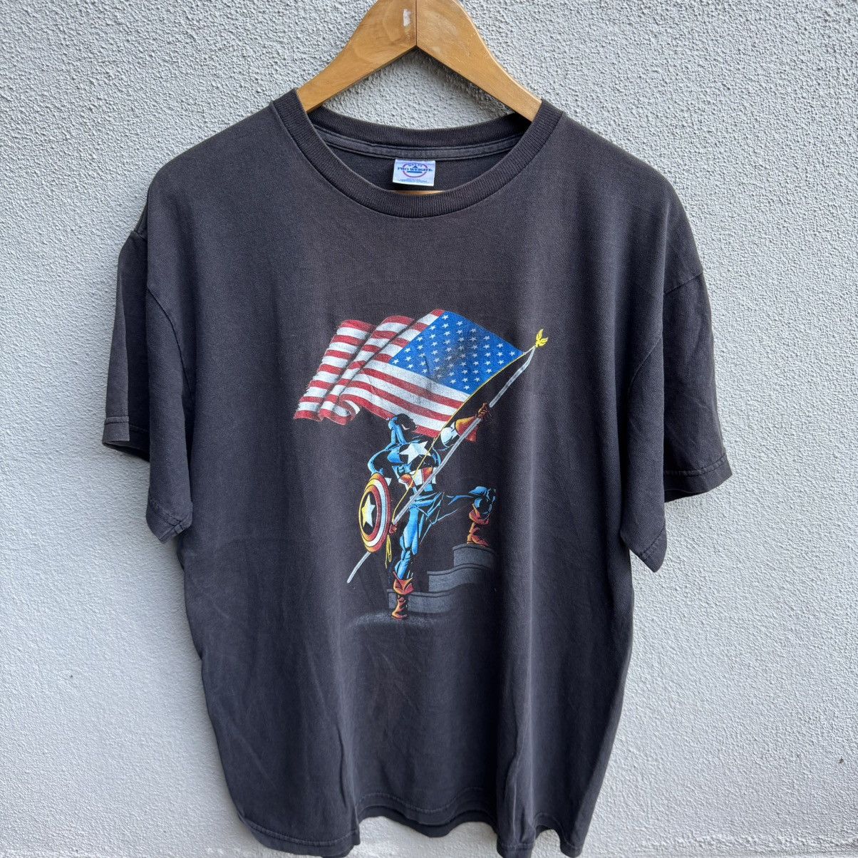 Cartoon Network Vintage CAPTAIN AMERICA marvel tee movie cartoons Size US L / EU 52-54 / 3 - 2 Thumbnail