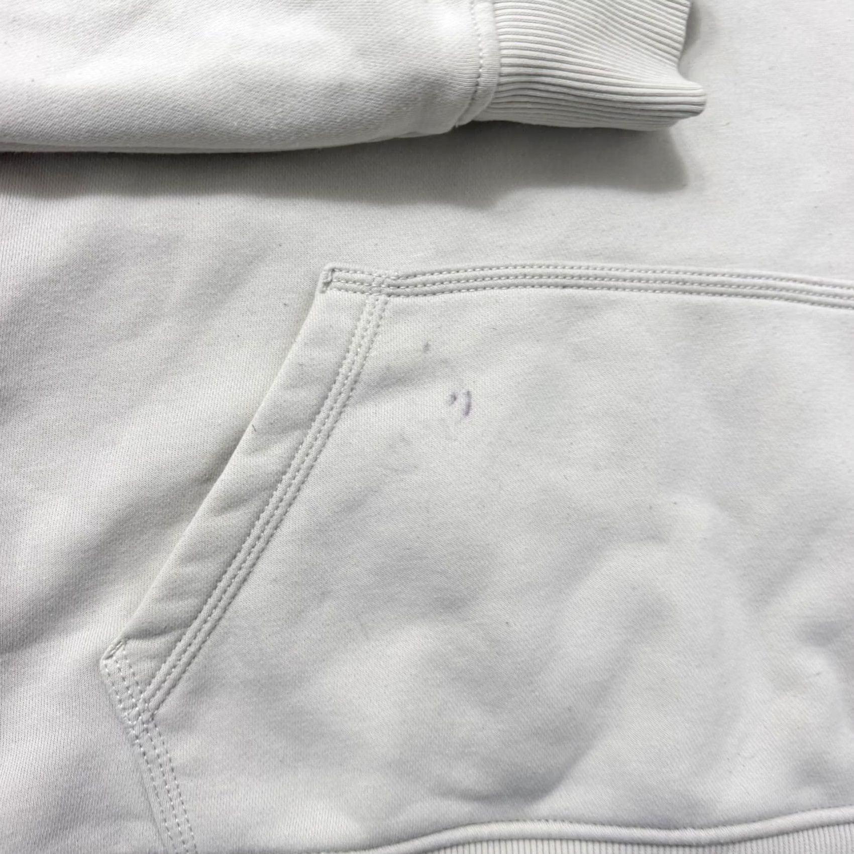 Carhartt VINTAGE Carhartt Sweater Hoodie Womens Medium White Relaxed Logo Sleeve Fleece Pullover Size M / US 6-8 / IT 42-44 - 7 Thumbnail