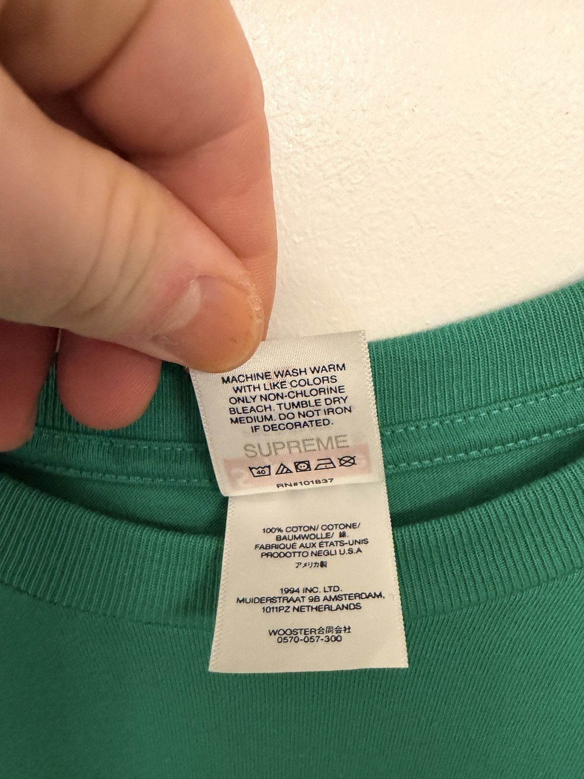 Supreme Supreme Stack Tee Green FW21 Graphic T Shirt Size XL Size US XL / EU 56 / 4 - 7 Thumbnail