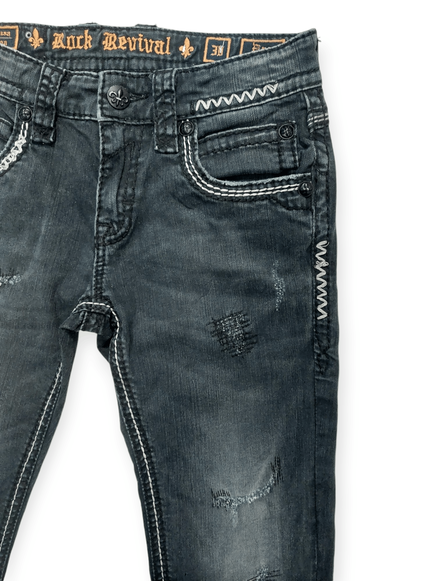 Rock Revival Flare💥 Vintage Punk Rock Revival Jeans Size US 30 / EU 46 - 8 Thumbnail