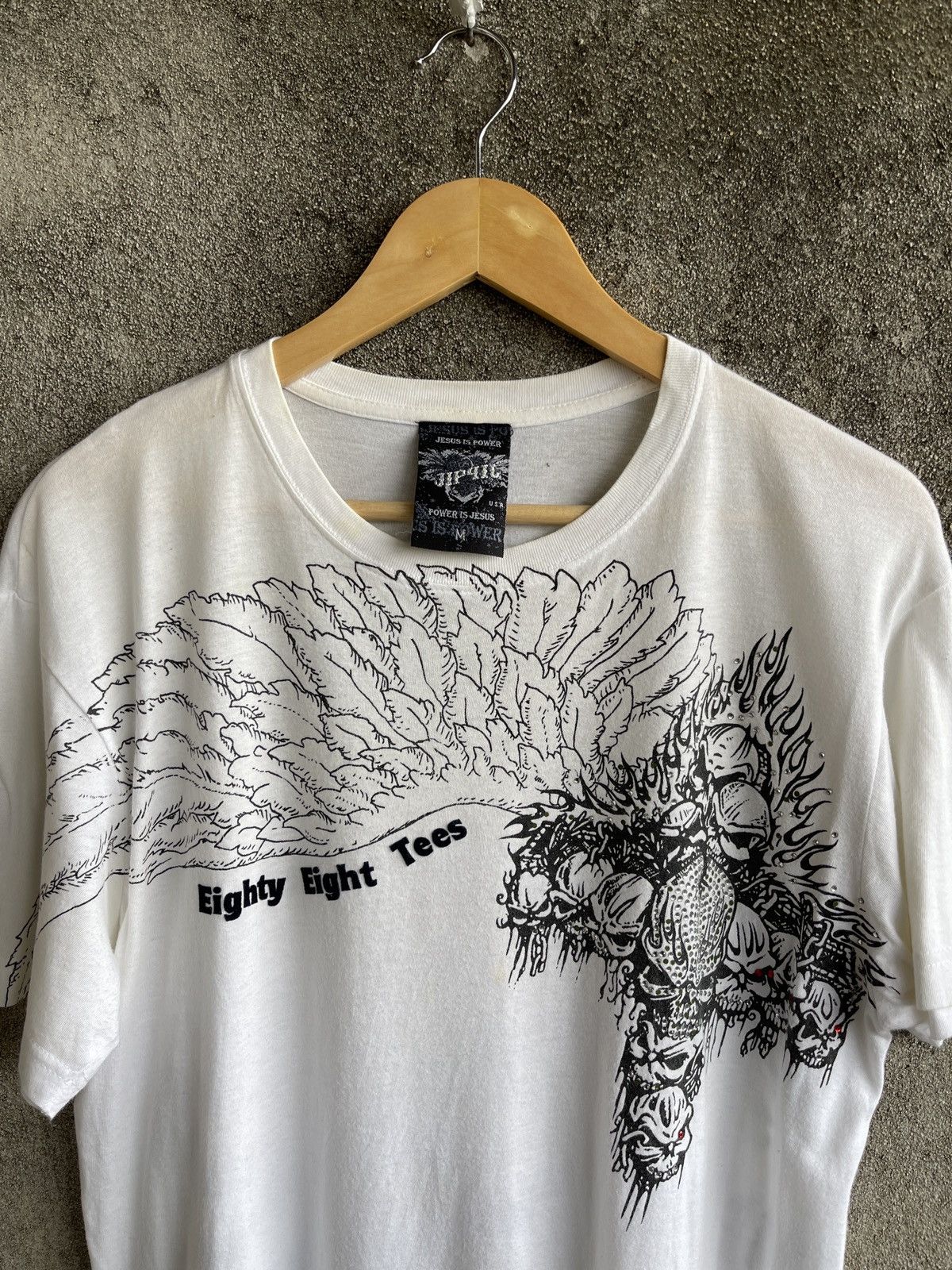 Affliction Rare🔥Vintage EIGHTY EIGHT Jesus Is Power Tee Size US M / EU 48-50 / 2 - 3 Thumbnail