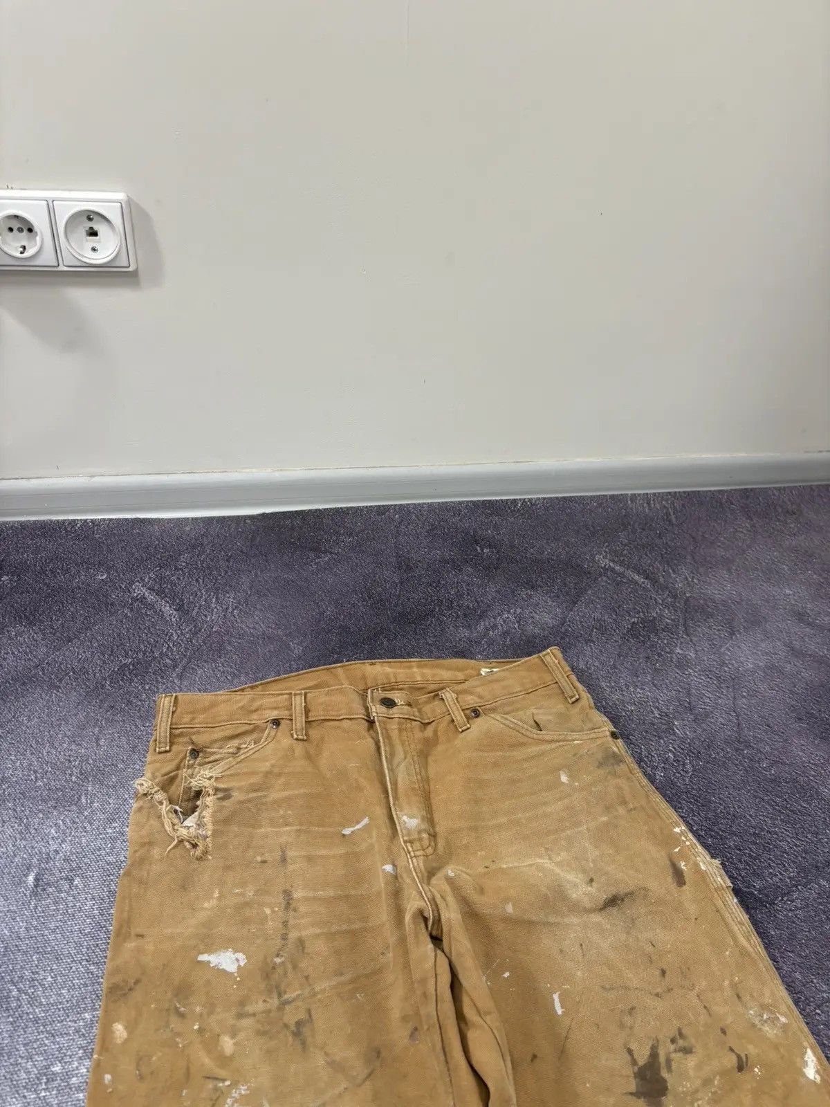Dickies × Vintage Vintage Dickies American Distressed Work Hype Pants Jeans Size US 33 - 9 Thumbnail