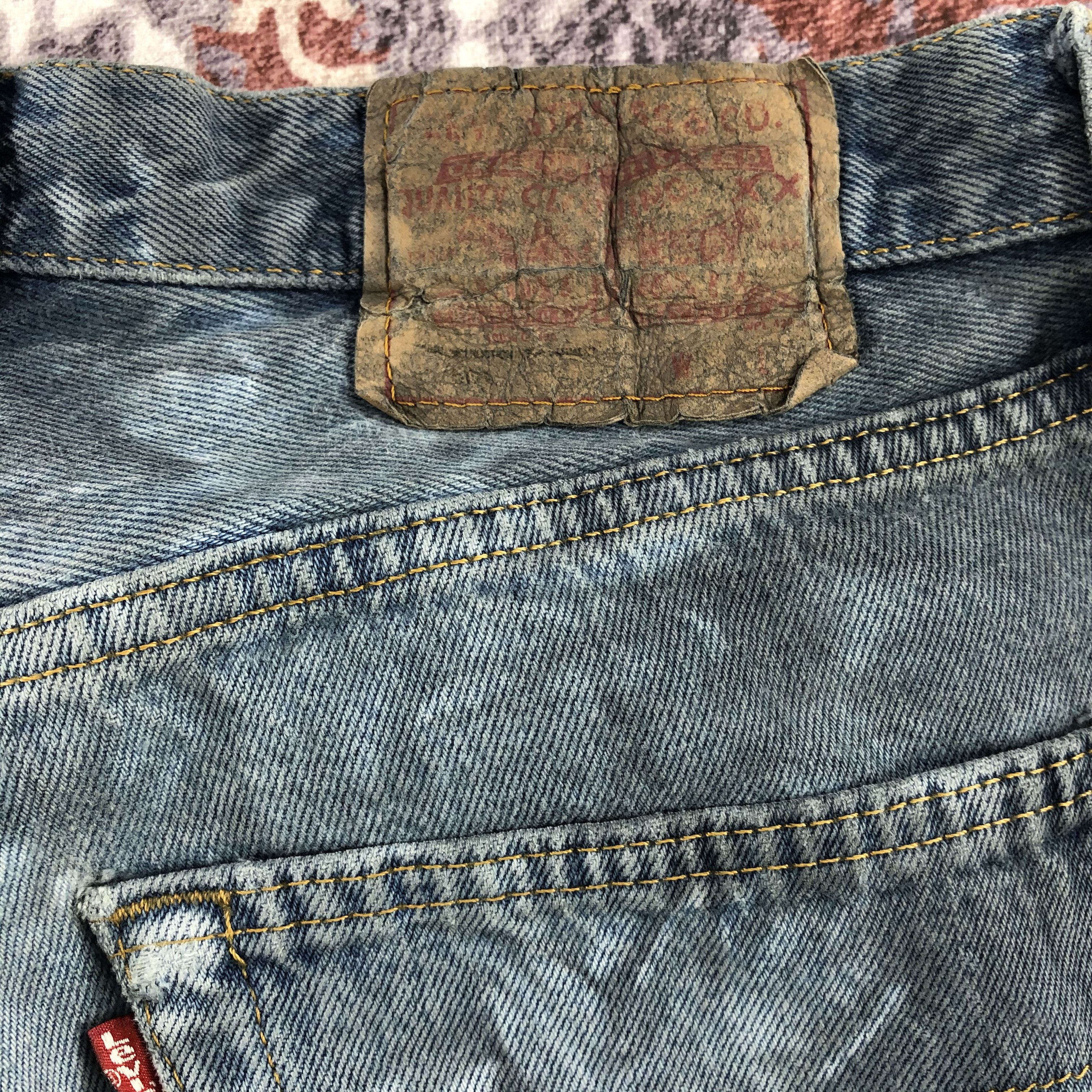 Levi's Vintage 90s Levis 501 Bleached Jeans-JM2186 Size US 29 - 7 Thumbnail