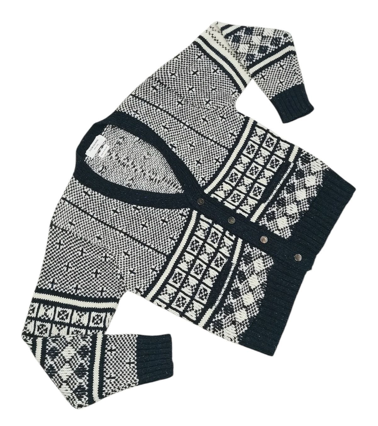Thom Browne Thom Browne Mohair Blend 4 Bar Knit Cardigan Jacket Size US S / EU 44-46 / 1 - 6 Thumbnail