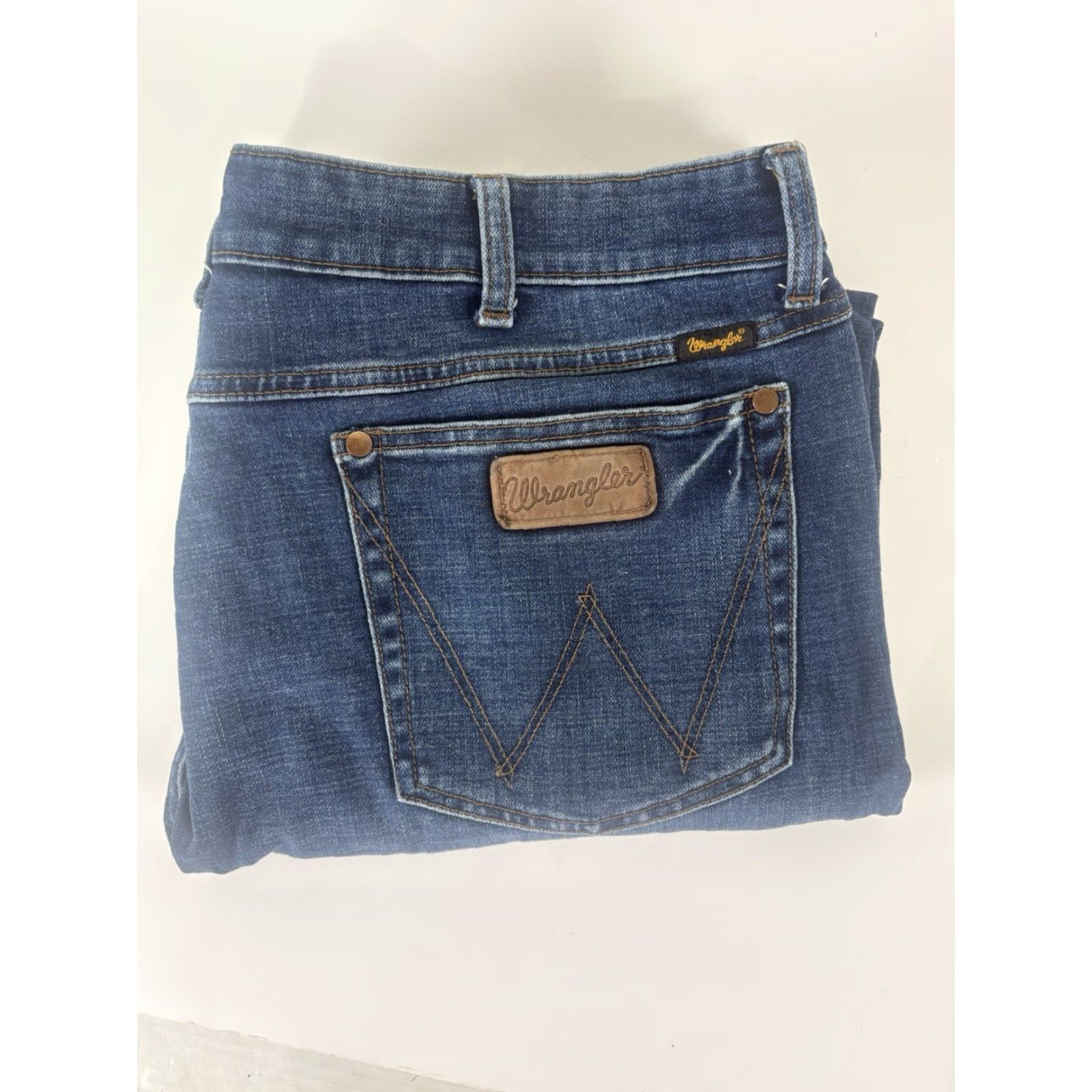 Wrangler Wrangler Retro Jeans Men’s 38X32 Brown Patch Slim Straight Size US 38 / EU 54 - 2 Thumbnail