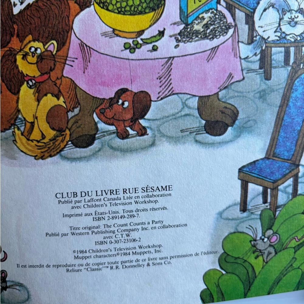 Designer 11 Vintage 1984 Books Club Du Livre Rue Sésame/Sesame Street Size ONE SIZE - 7 Thumbnail