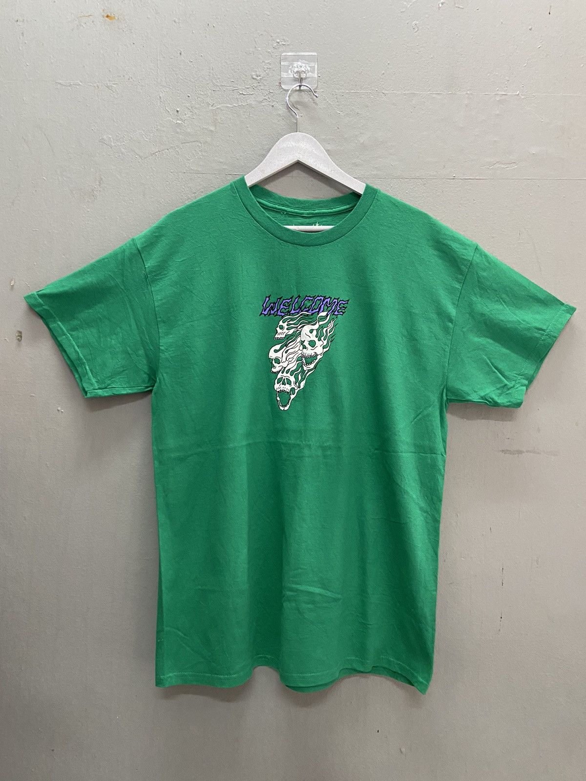 Welcome Skateboards WELCOME SKATEBOARD SKULL FLAME TEE SHIRT Size US L / EU 52-54 / 3 - 1 Thumbnail