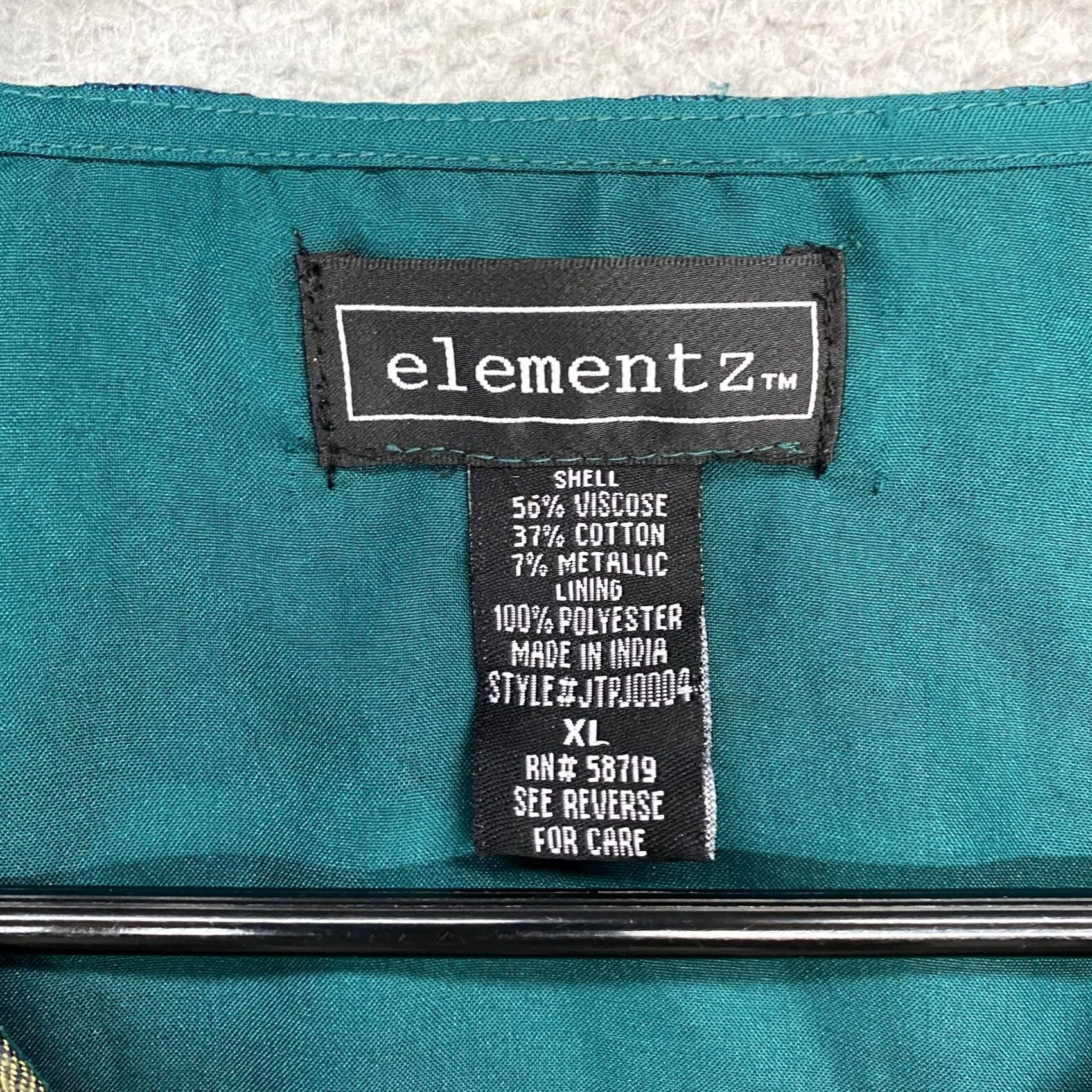 Element VINTAGE Elementz Jacket Womens XL Patchwork 70s Tapestry Art to Wear Floral Size XL / US 12-14 / IT 48-50 - 6 Thumbnail