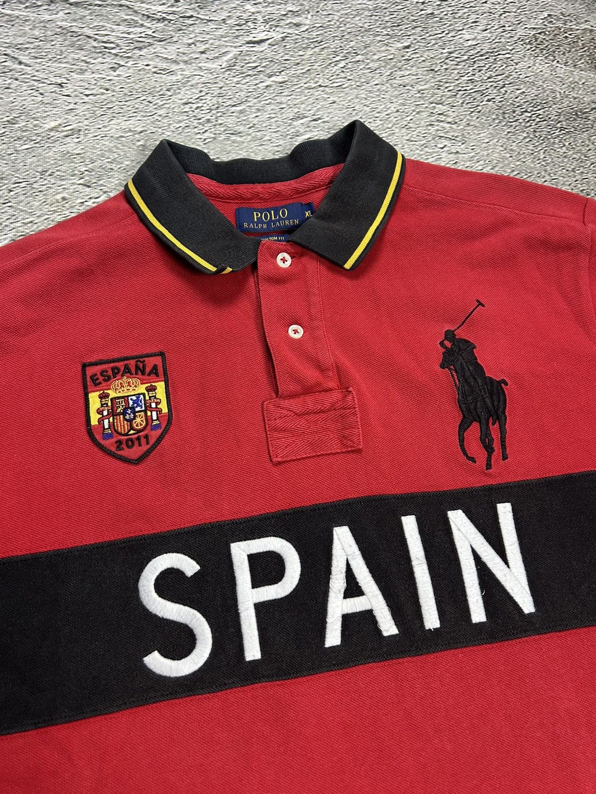 Ralph Lauren Chief Keef Polo Ralph Lauren Spain vintage red big pony Size US XL / EU 56 / 4 - 2 Thumbnail