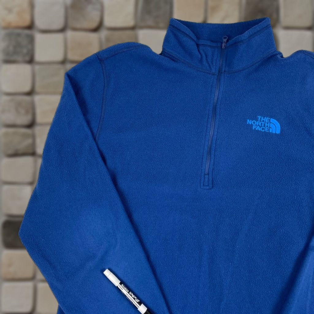 The North Face The North Face Jacket Mens Medium Blue Fleece 1/4 Zip Pullover``` Size US M / EU 48-50 / 2 - 1 Thumbnail
