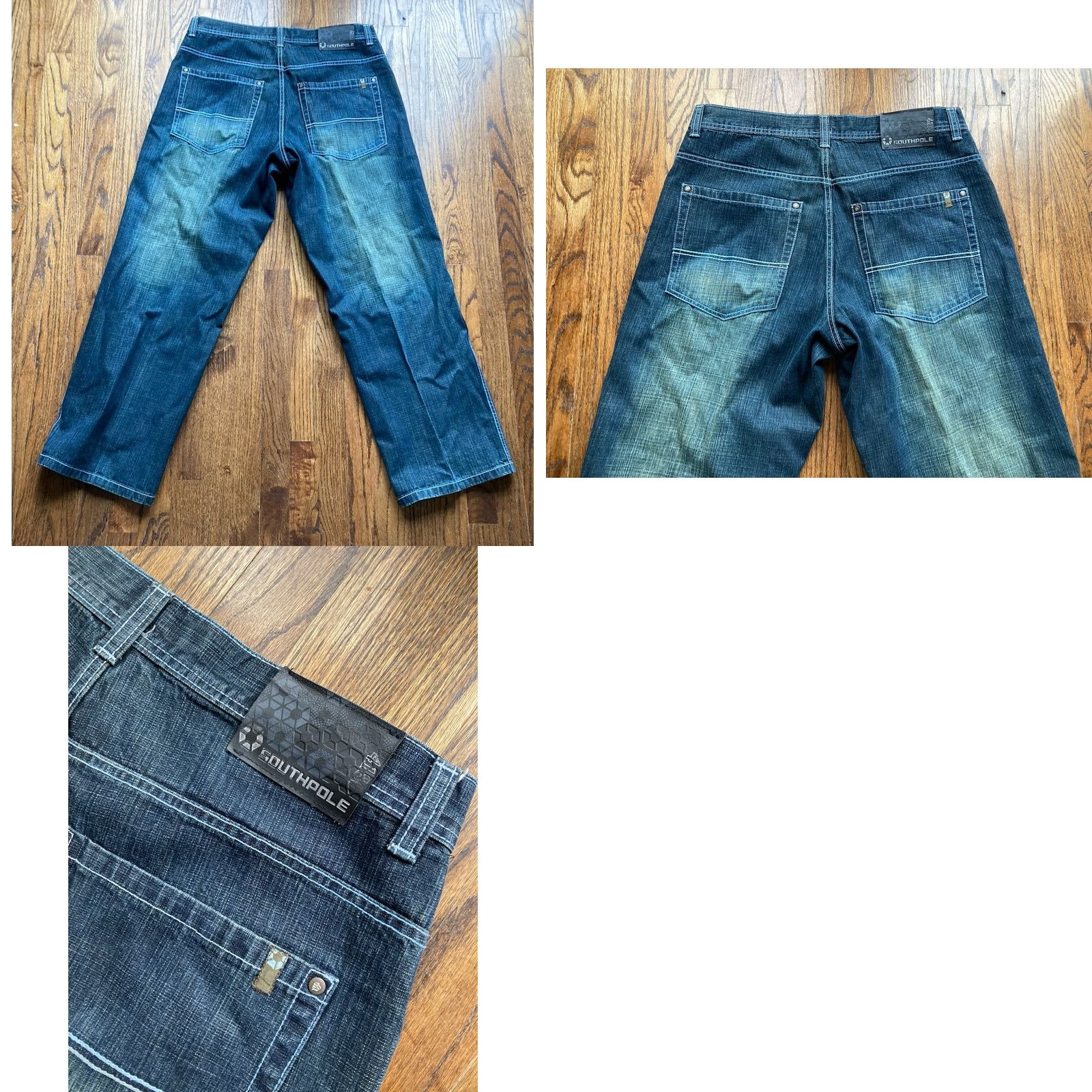 Southpole VINTAGE Southpole Jeans Mens 36x31 Blue Denim Baggy 4180 Skater Y2K Hip Hop 90s Grunge Street Mens Jeans Size US 36 / EU 52 - 8 Thumbnail