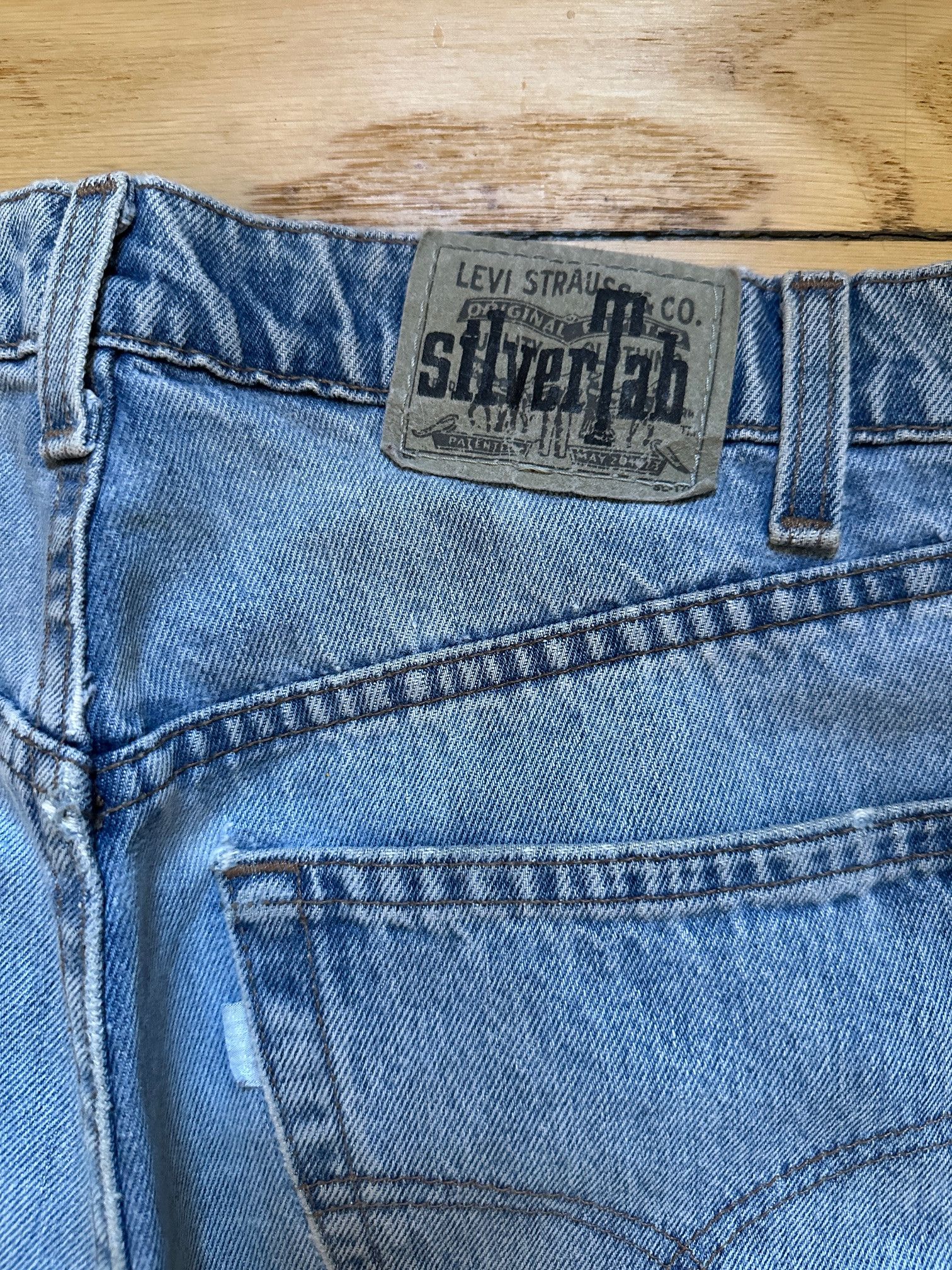 Levi's Vintage 90’s Silvertab Levi’s Relaxed Blue Label Made In USA Size US 32 / EU 48 - 7 Thumbnail