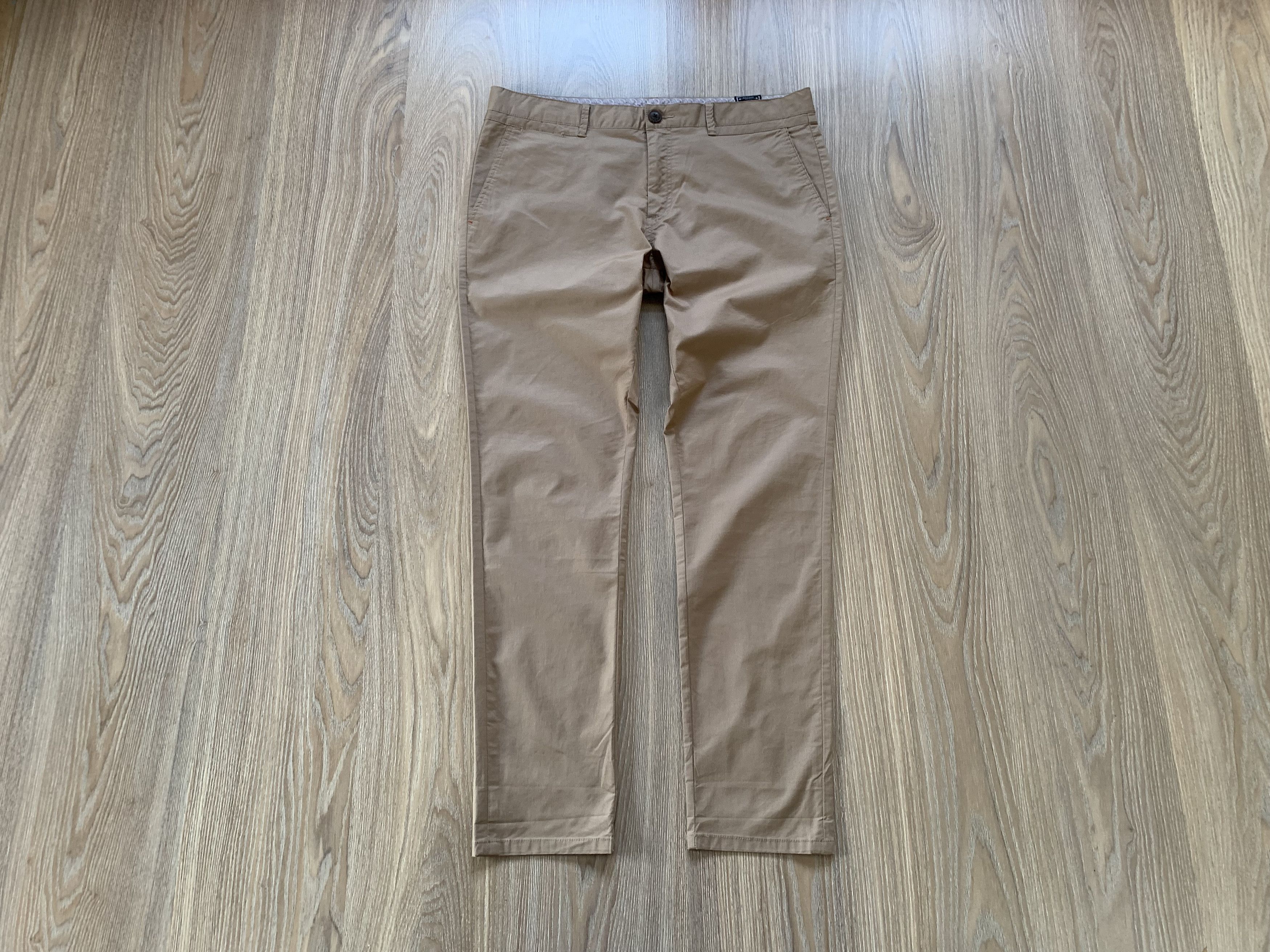 Selected Homme Selected Slim Fit Beige Basic Cotton Casual Pants Size US 36 / EU 52 - 1 Thumbnail