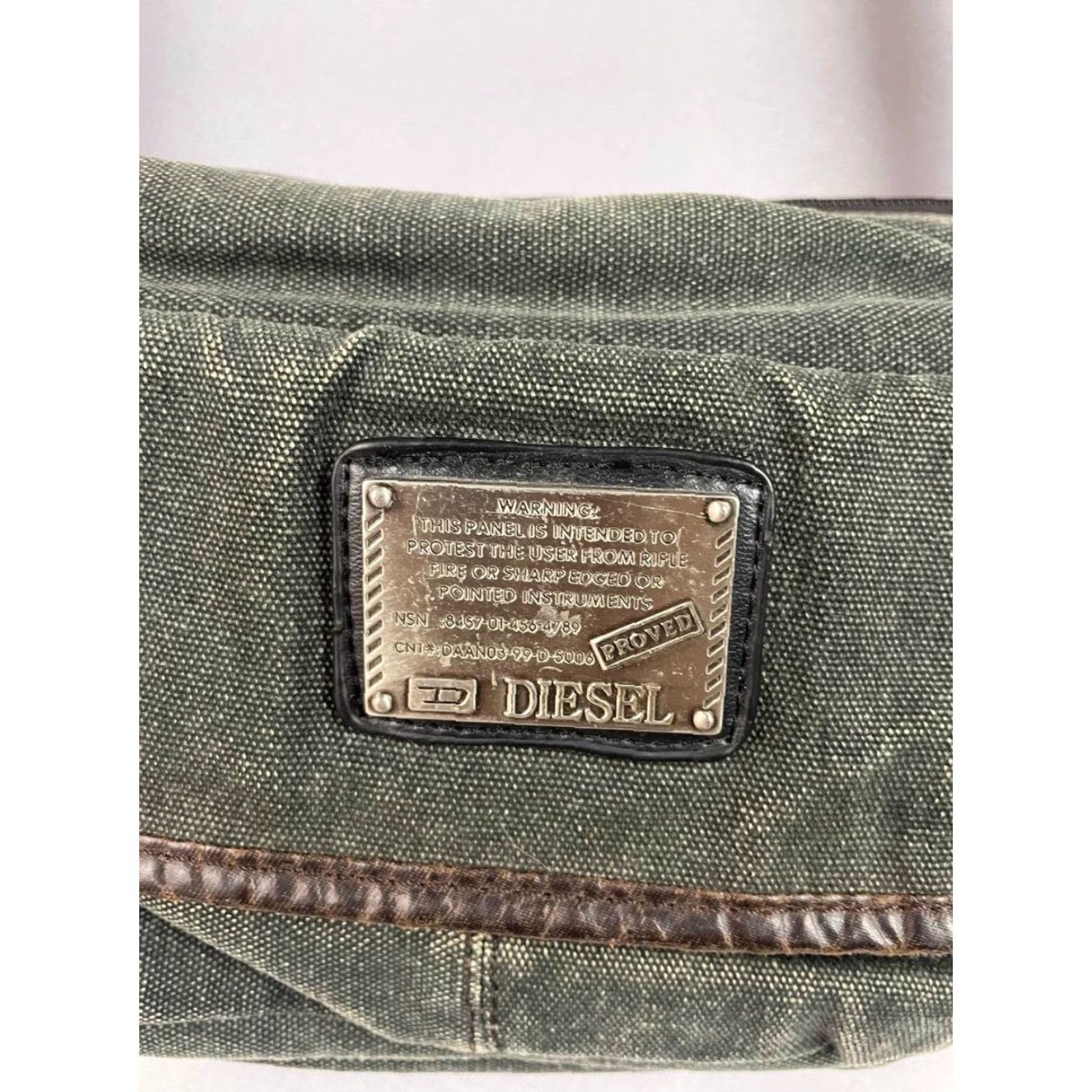 Diesel Diesel Women's Marengo Cotton Shoulder Bag Crossbody Zipper Size ONE SIZE - 3 Thumbnail