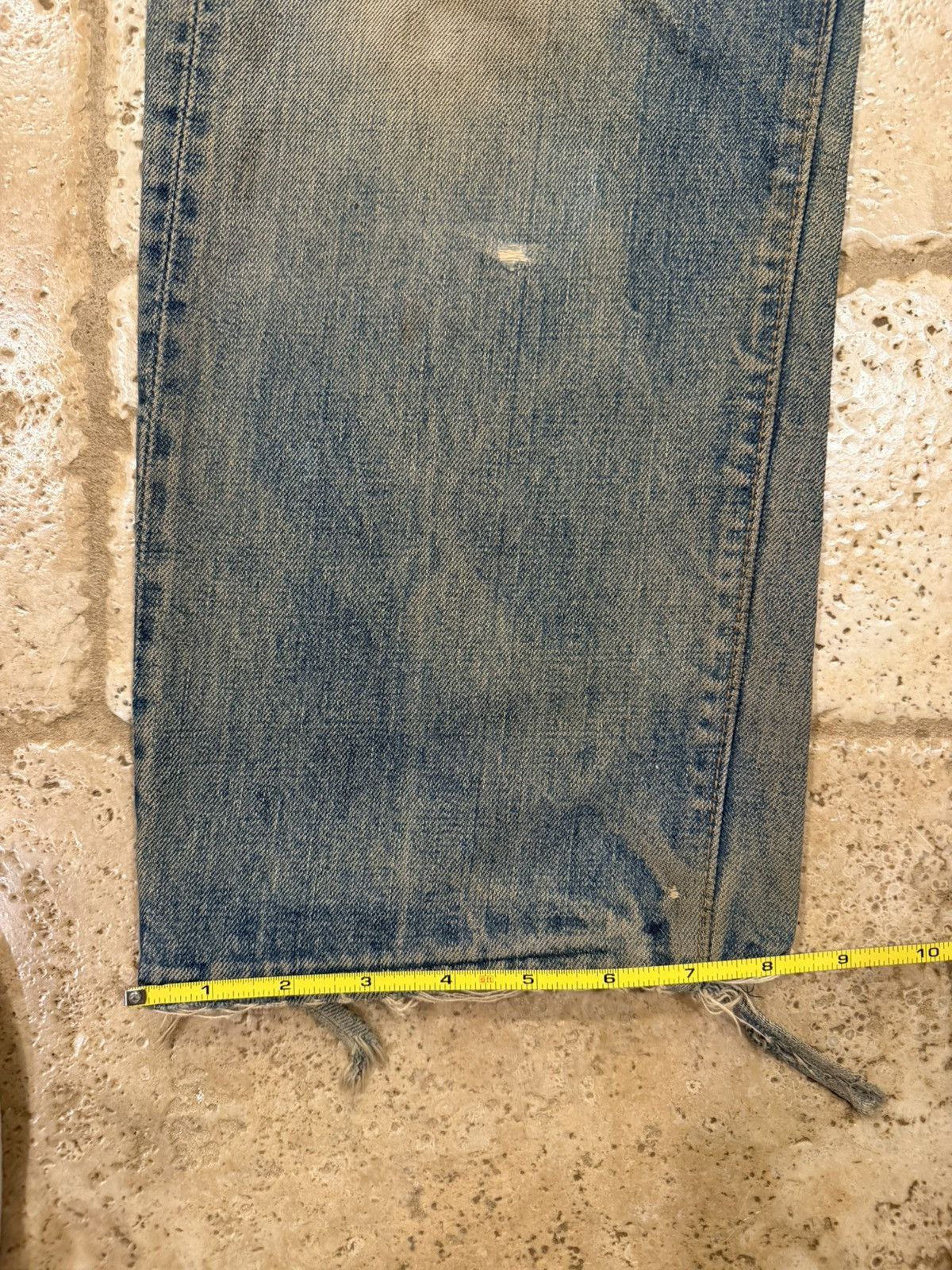 Levi's Vintage Clothing Vintage Levi’s 60’s-70’s Thrashed Blue Wash Denim Jeans Size 36 - 13 Thumbnail
