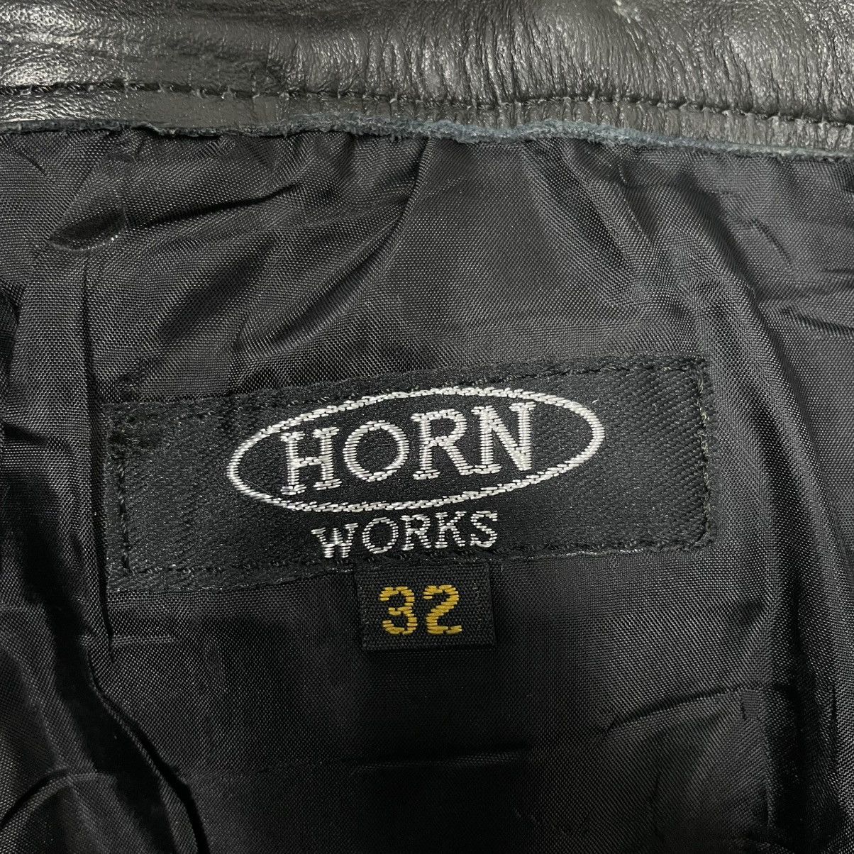 Japanese Brand Horn Work Motorcycle Riding Leather Pant Size US 32 / EU 48 - 14 Thumbnail
