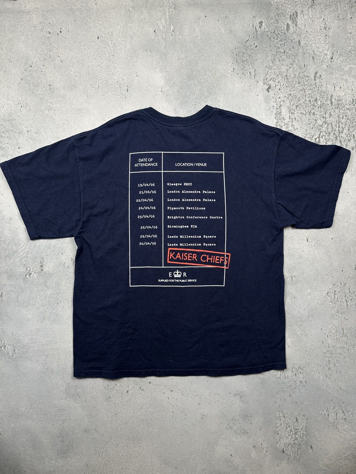 Band Tees Vintage 2006 Kaiser Chiefs Tour Band Tee Navy XL Size US XL / EU 56 / 4 - 2 Thumbnail