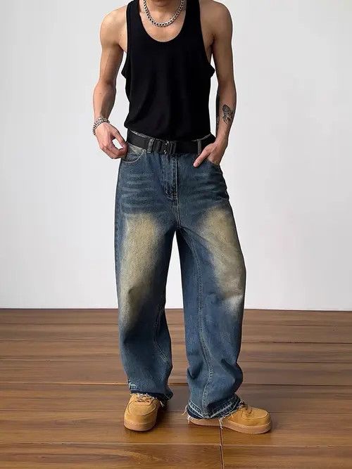 VIBE Vintage harajuku style denim pants Size US 30 / EU 46 - 1 Thumbnail
