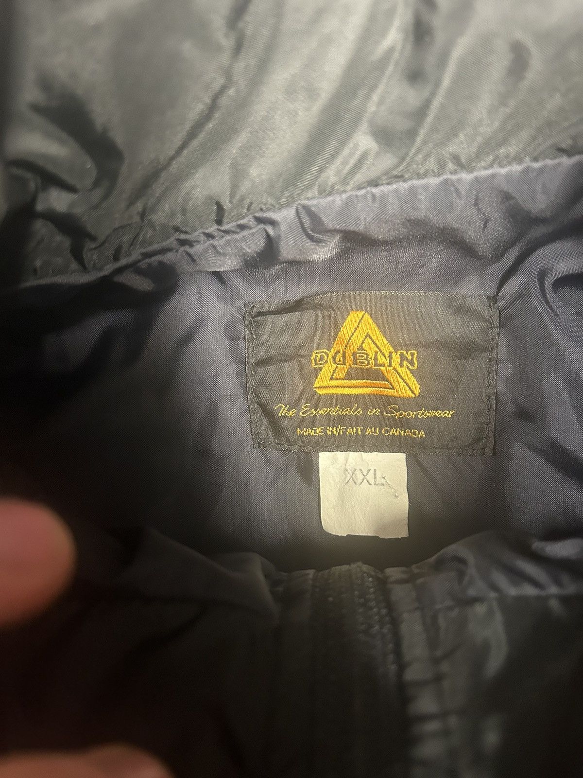 Japanese Brand × Vintage Crazy Vintage 90s Essential Black Windbreaker Jacket Size US XXL / EU 58 / 5 - 3 Thumbnail