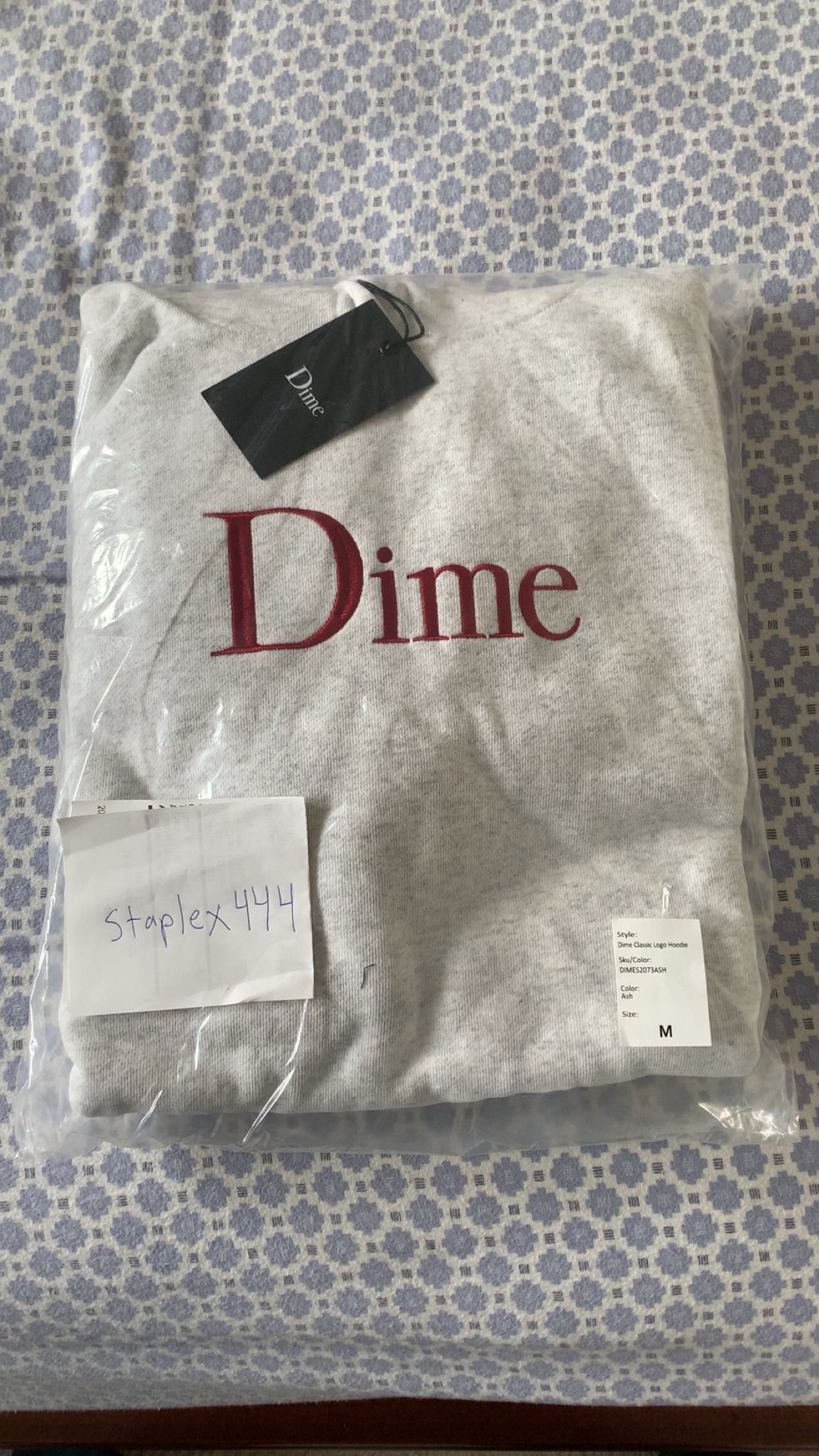 Dime Dime Classic Logo Hoodie Embroidered Size US M / EU 48-50 / 2 - 2 Thumbnail